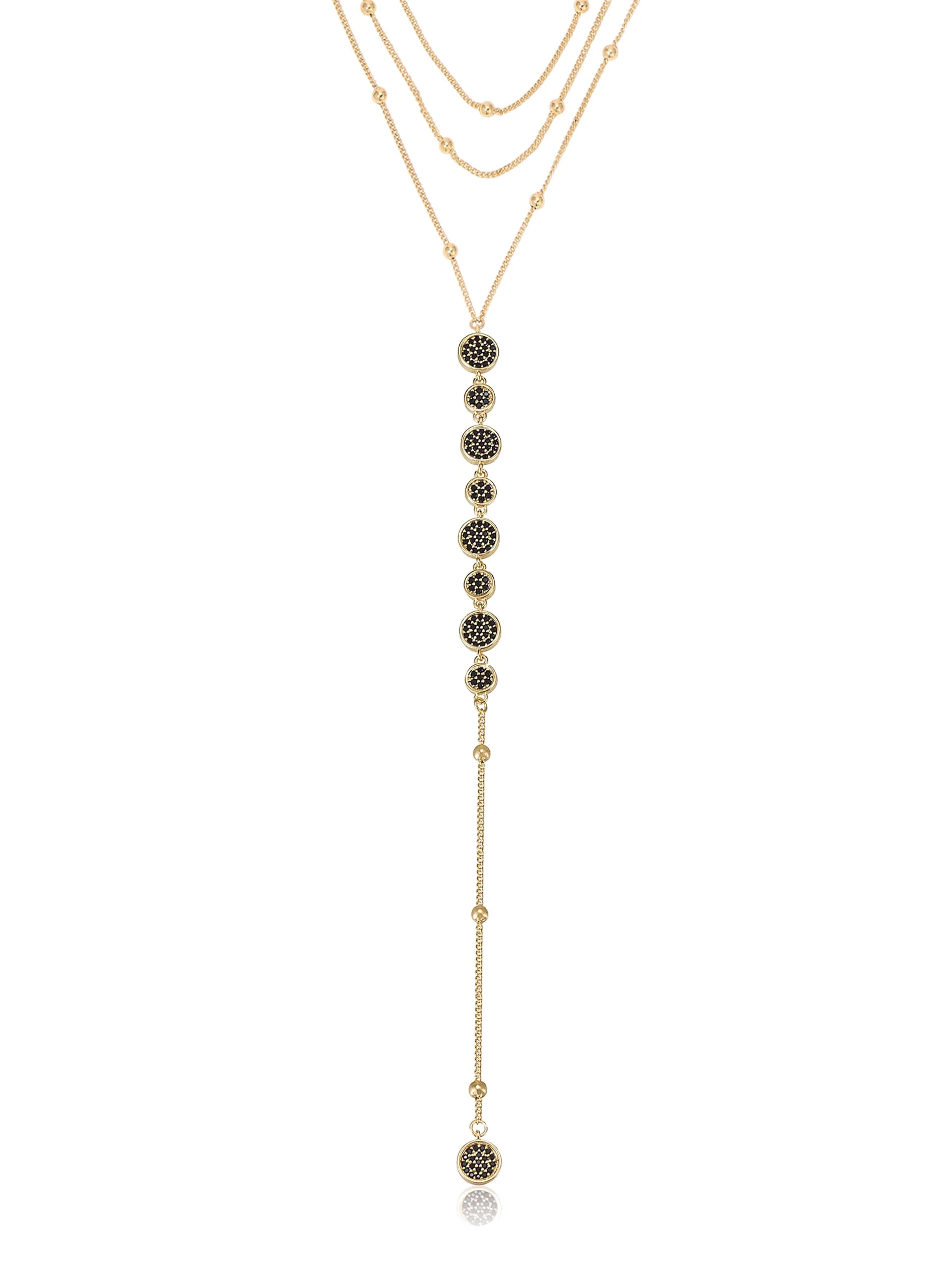 Bali Dreams Crystal Lariat Necklace - Auxney