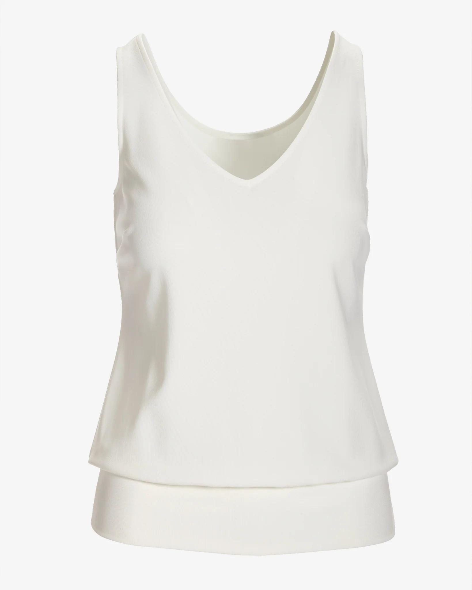 Beyond Travel Sleeveless Blouson Top Ivory Coast