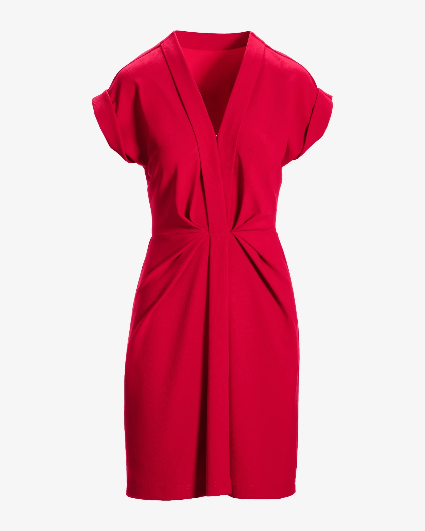 Beyond Travel V Neck Drape Dress French Kiss