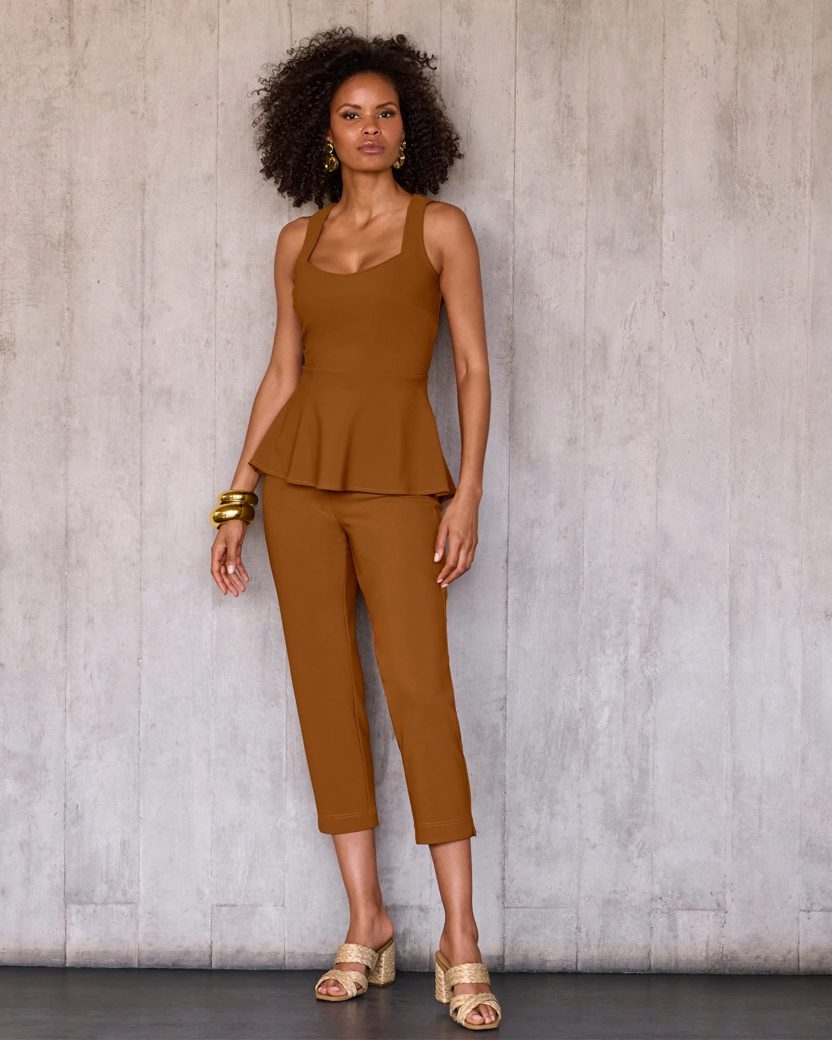 Beyond Travel Crop Pant Toffee