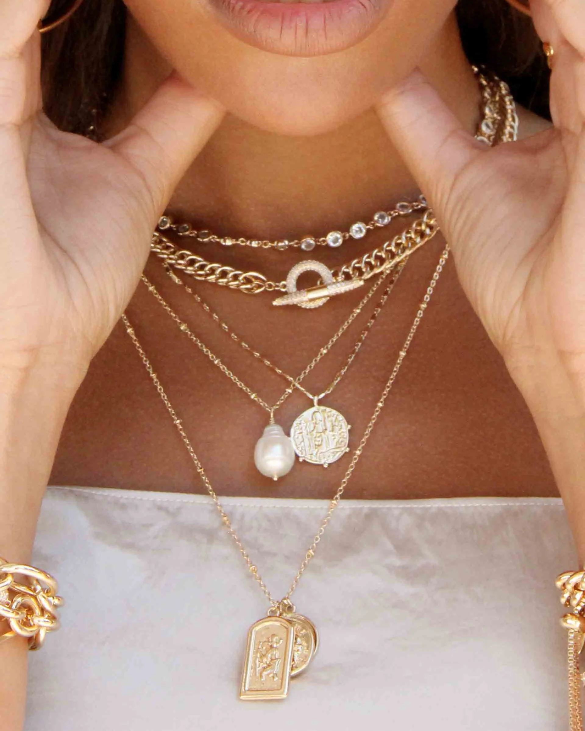 All About That Chain Crystal Necklace