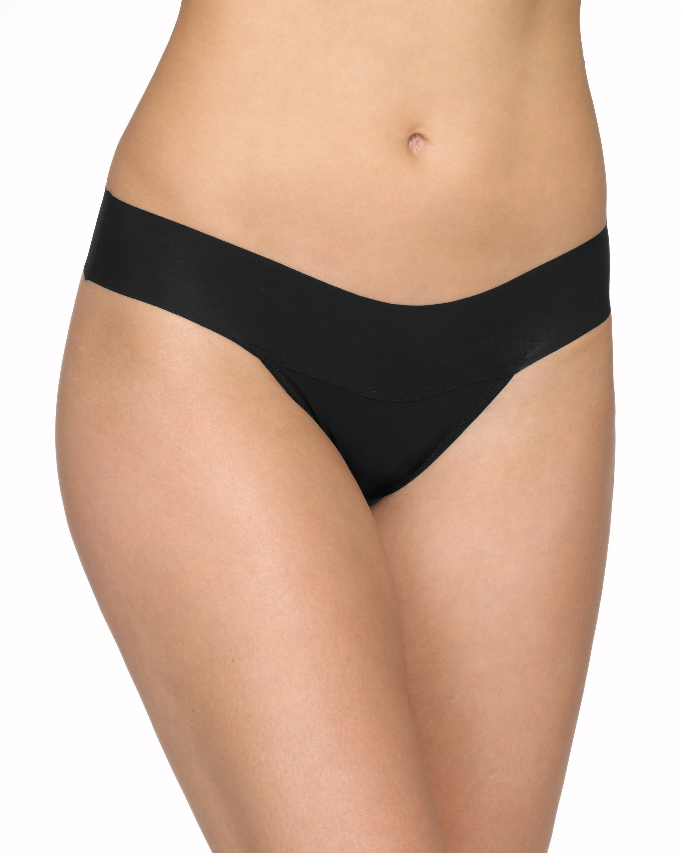 BreatheSoft Natural Rise Thong Black