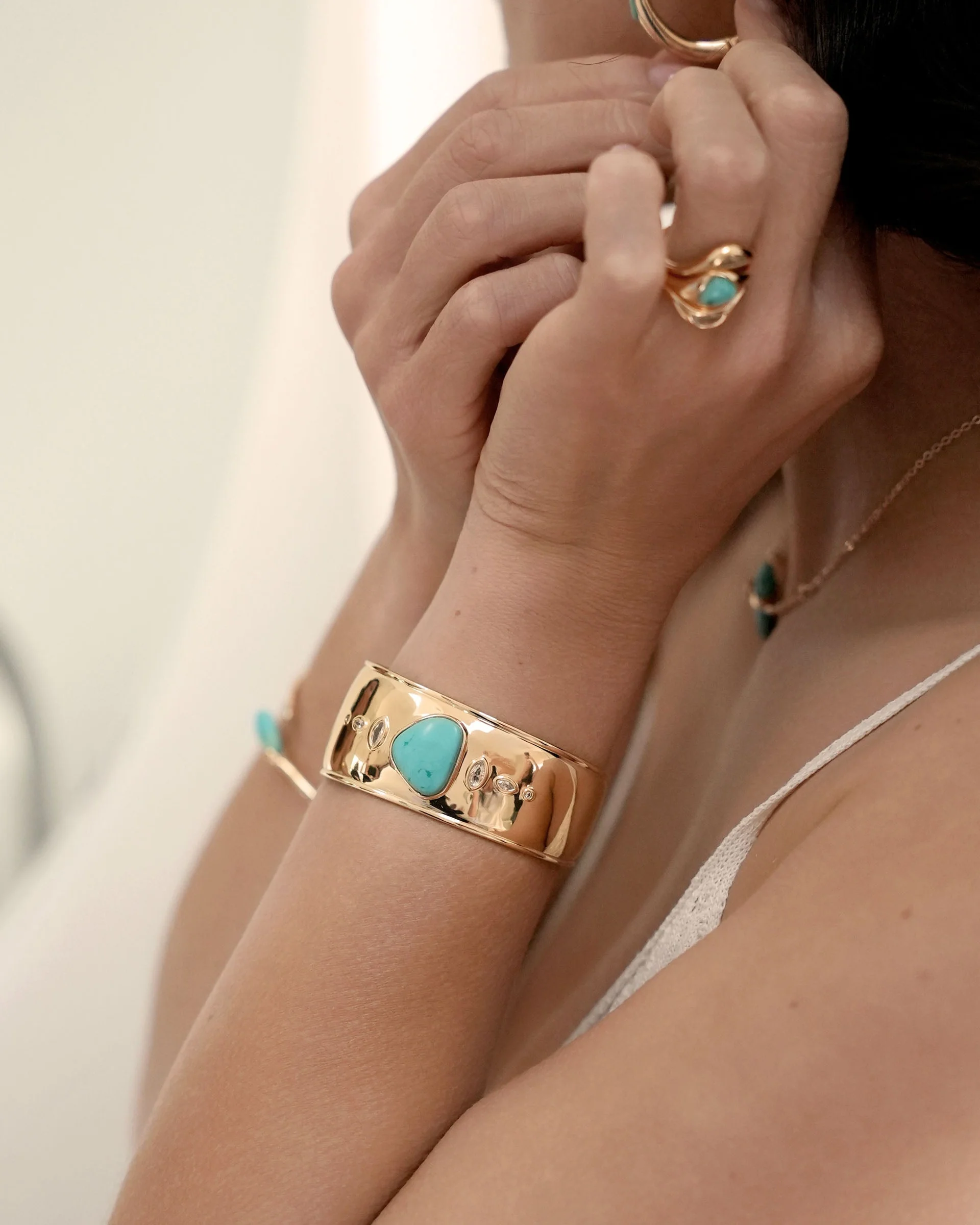 Turquoise Solstice Thick Cuff