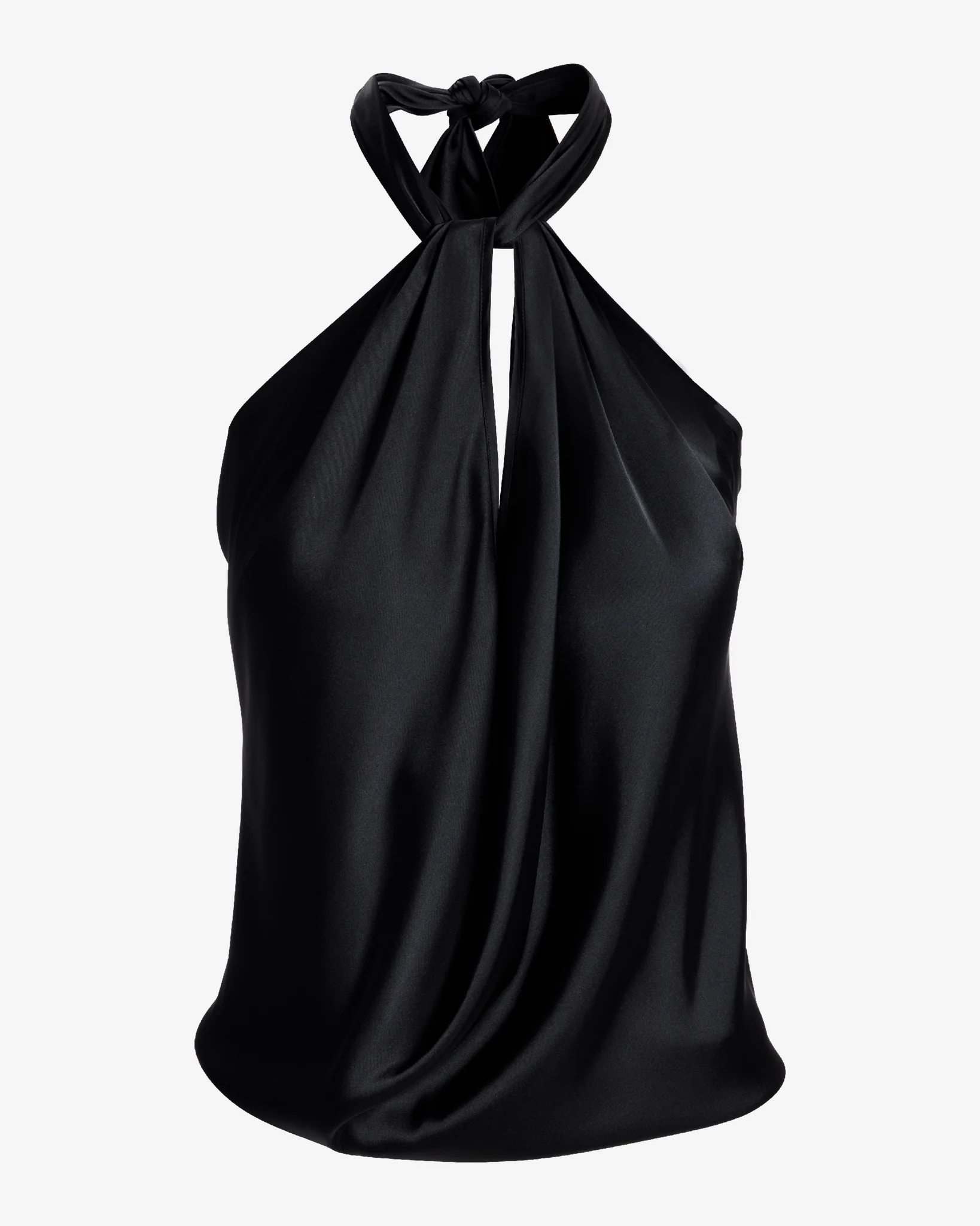 Bella Versatile Charmeuse Blouse Black