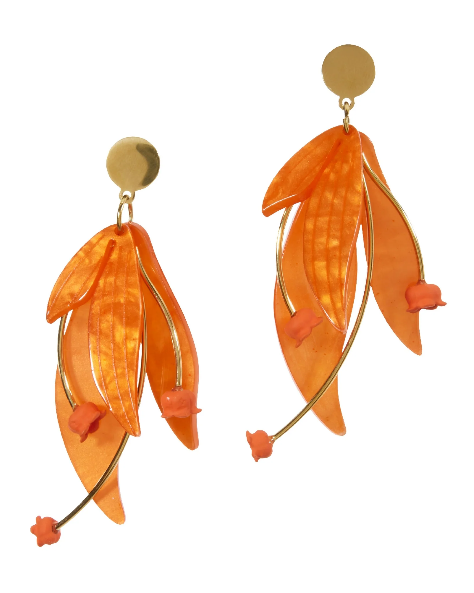 Tropical Resin Earring Orange