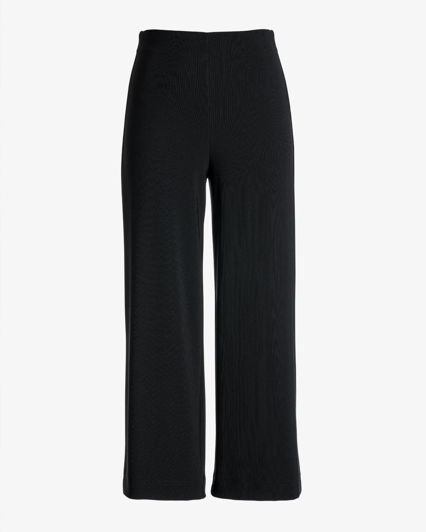 Beyond Travel Wide Leg Crop Pant Jet Black