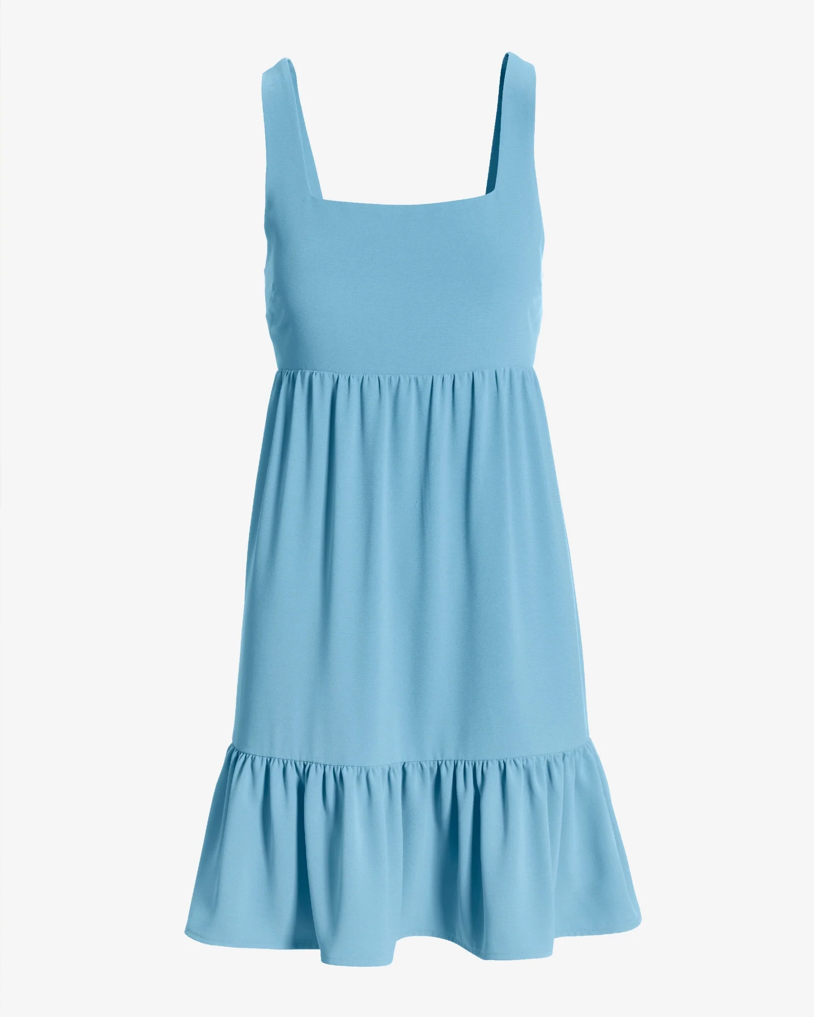 Versatile Tiered Short Dress Baltic Sea