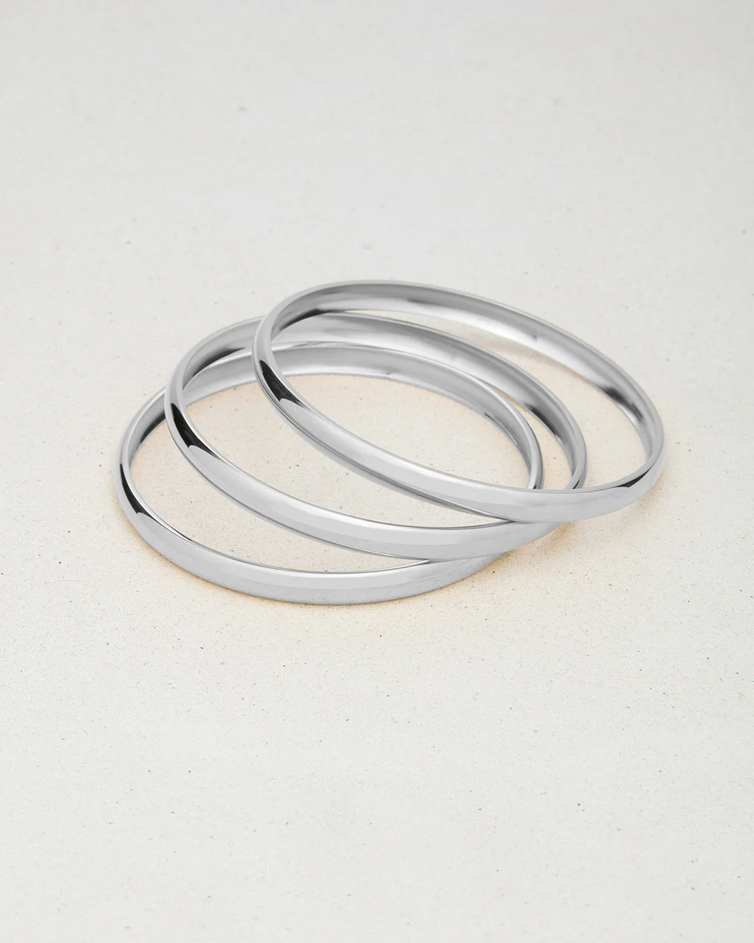 Augustine Bangle Set Silver