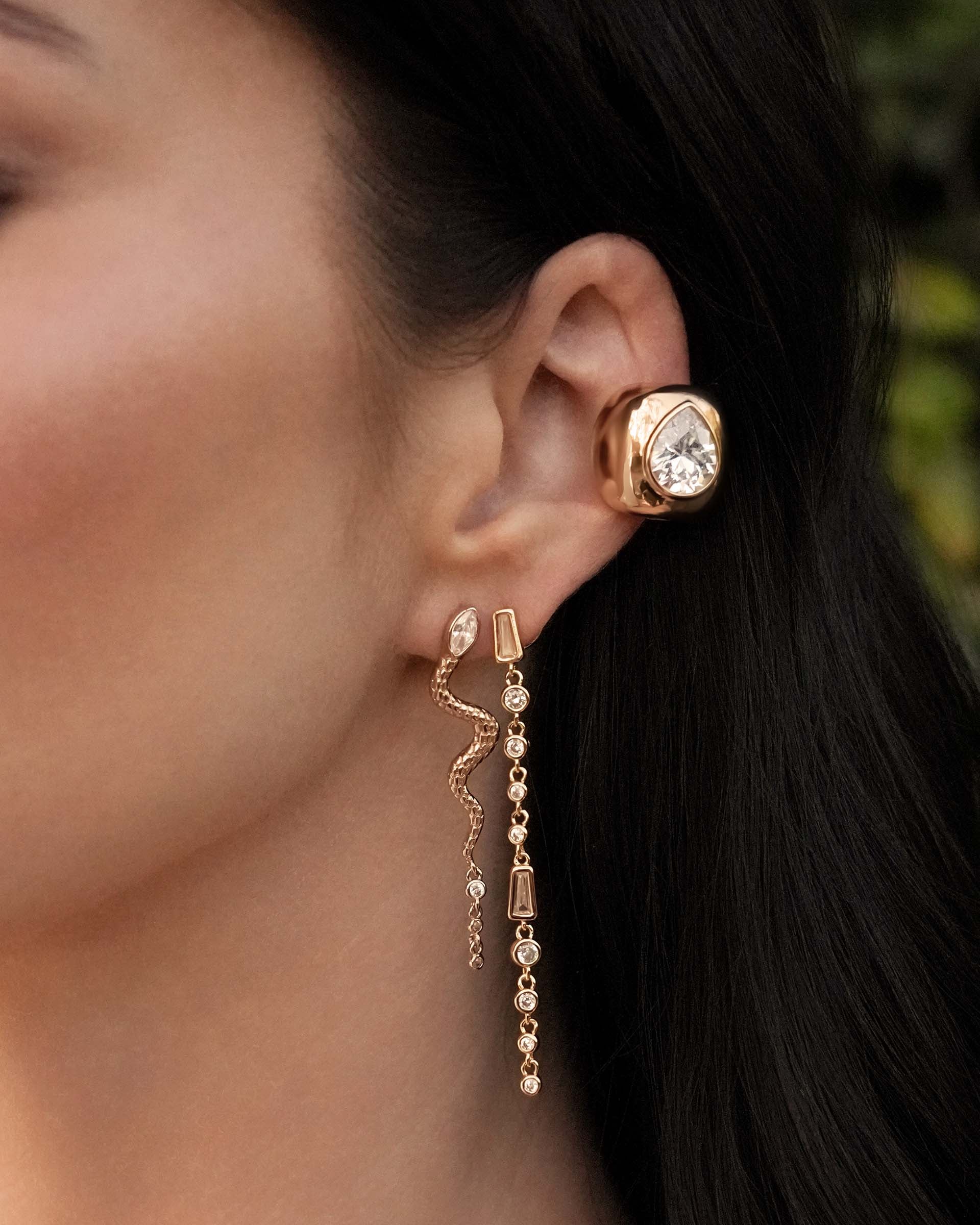 Bold Crystal Ear Cuff