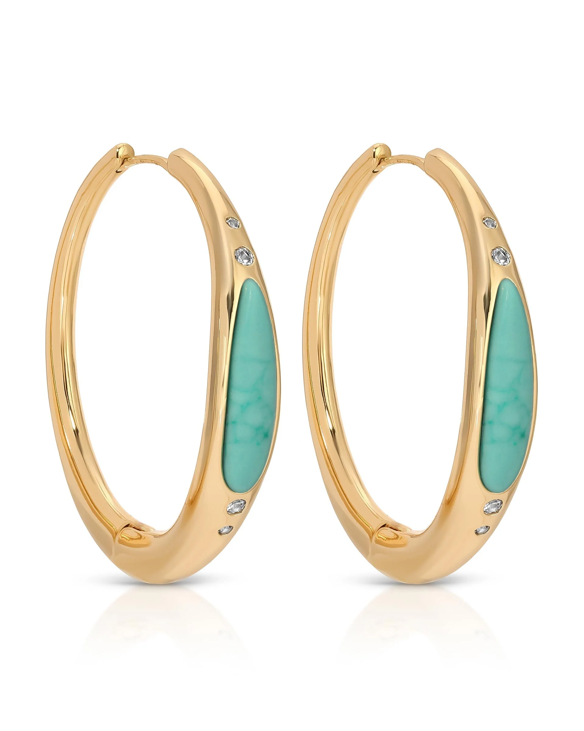 Turquoise Solstice Hoops