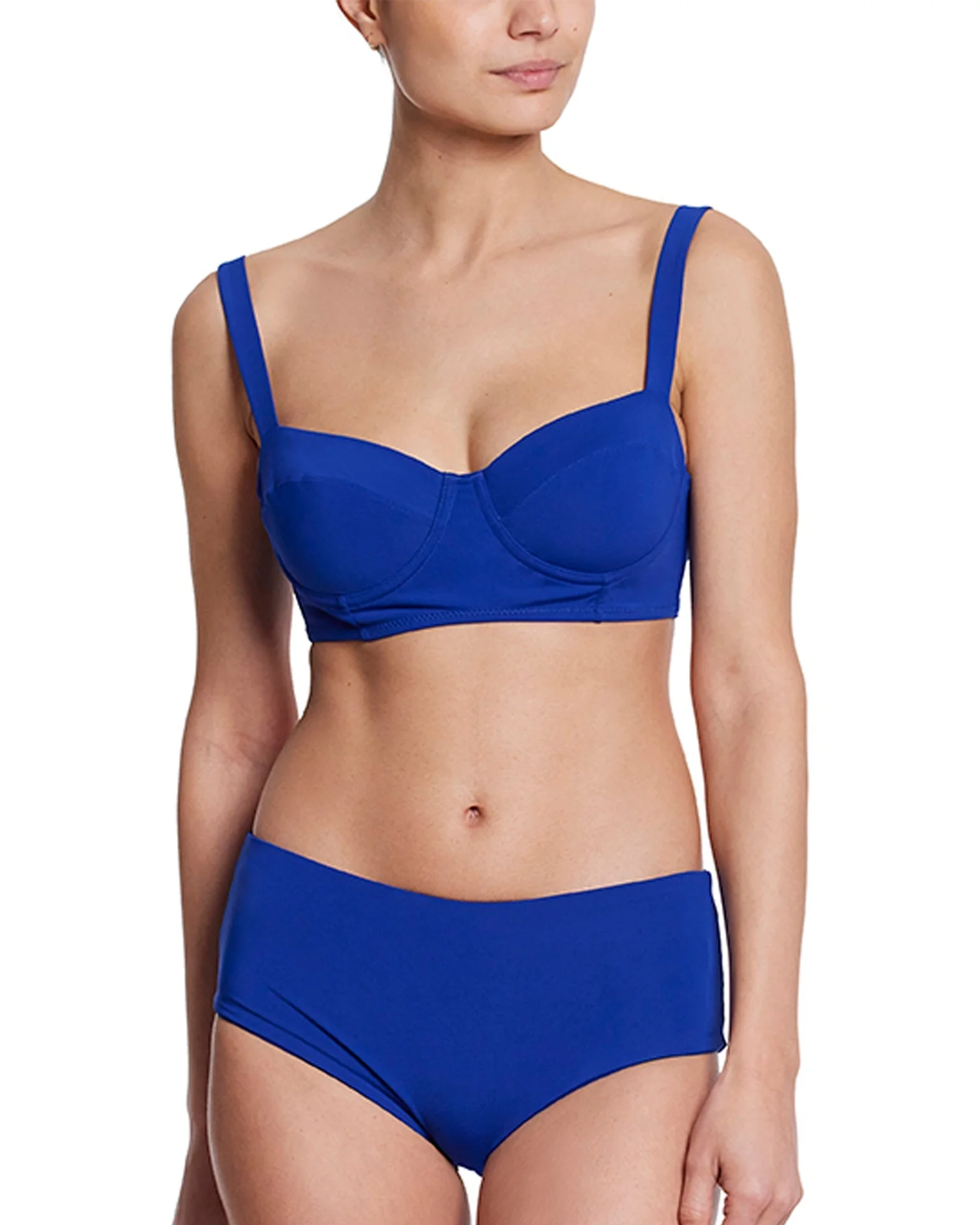 Balconette Bikini Swimsuit Top Poolside Blue
