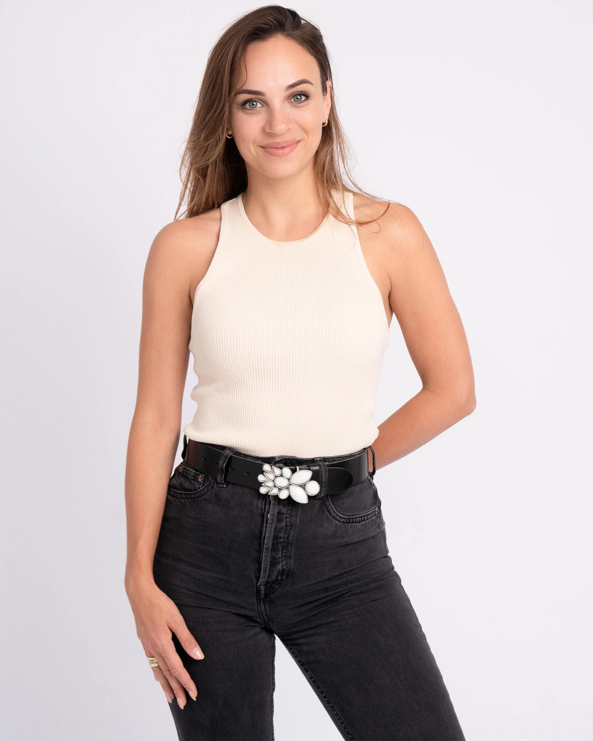 Bari | Belt Buckle Shiny Silver