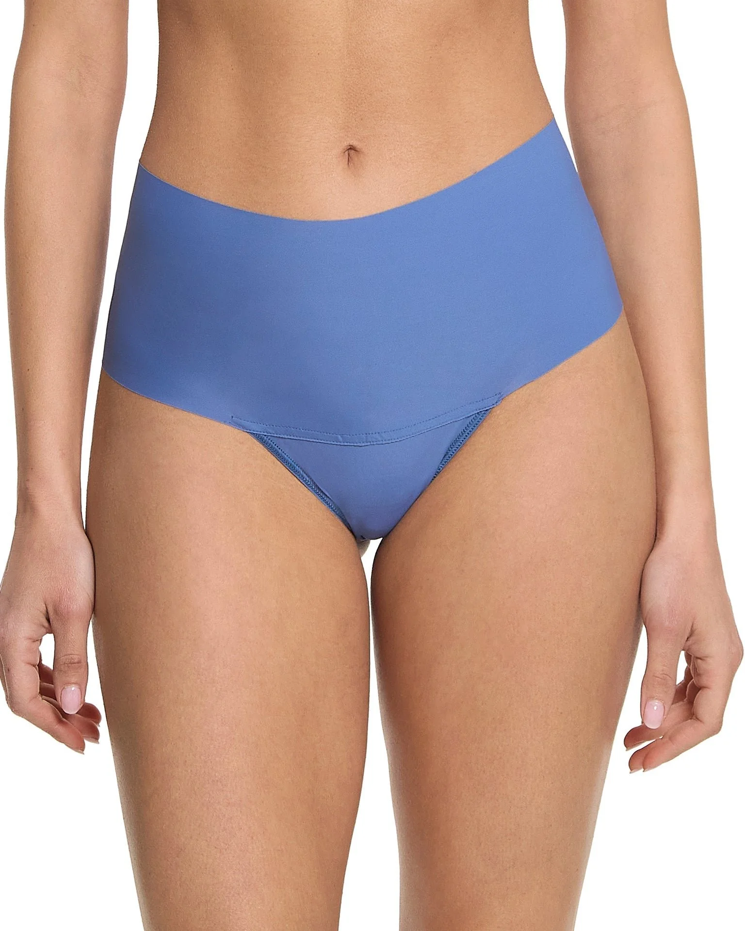 BreatheSoft High Rise Thong Rainy Day Blue