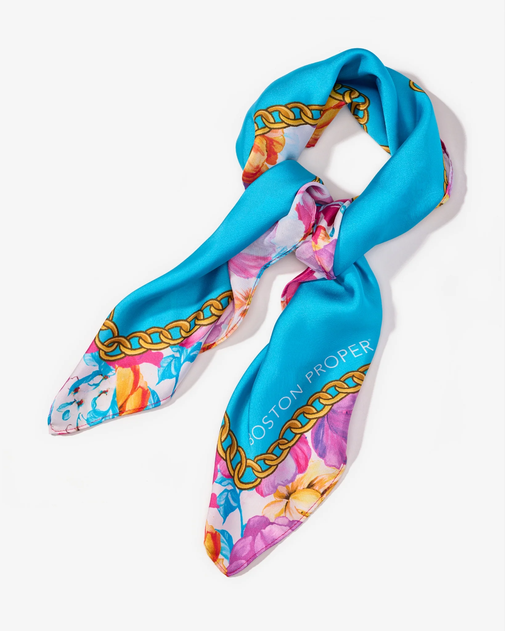 Boston Proper Printed Scarf Iris Garden