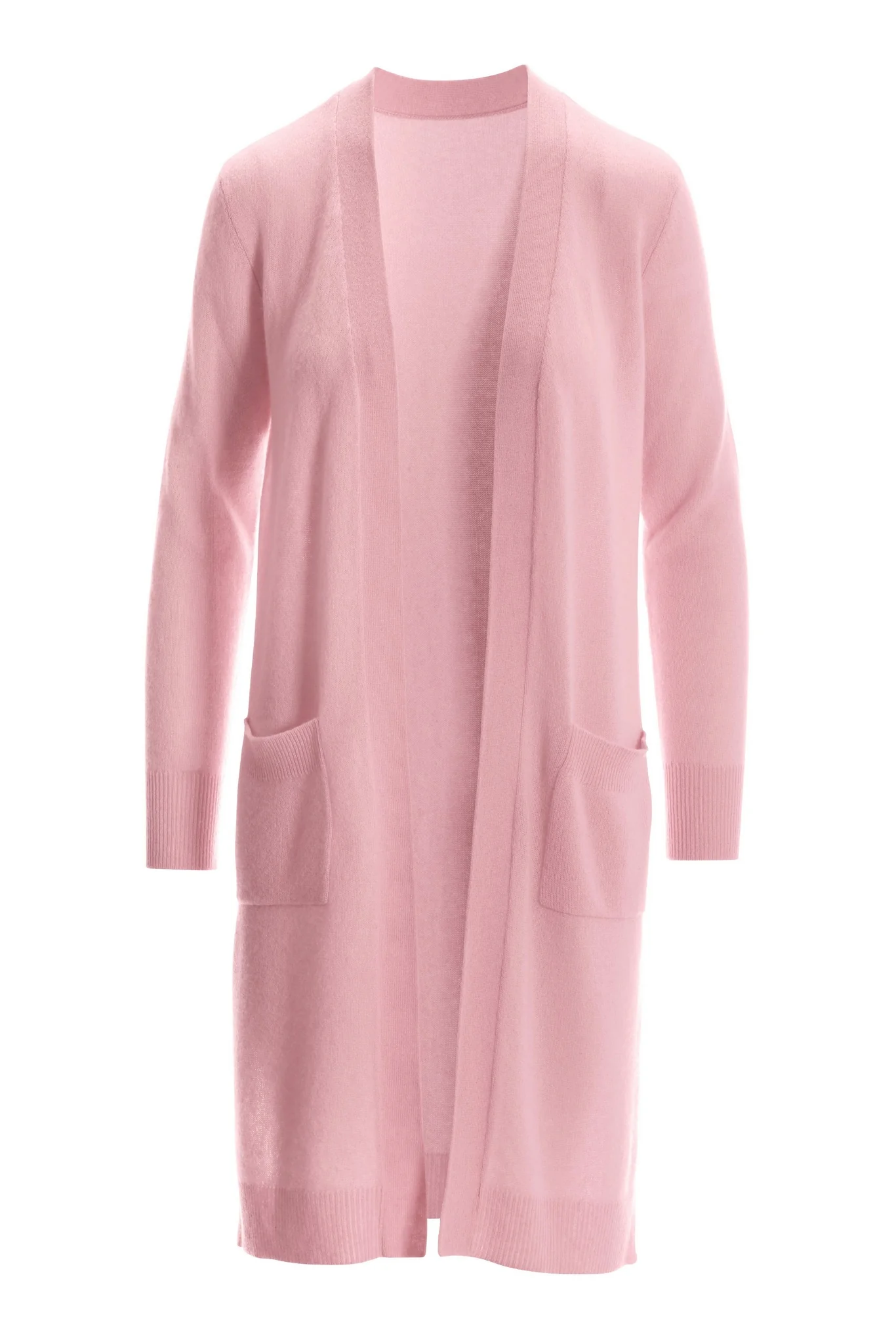 Cashmere Long Cardigan Pink