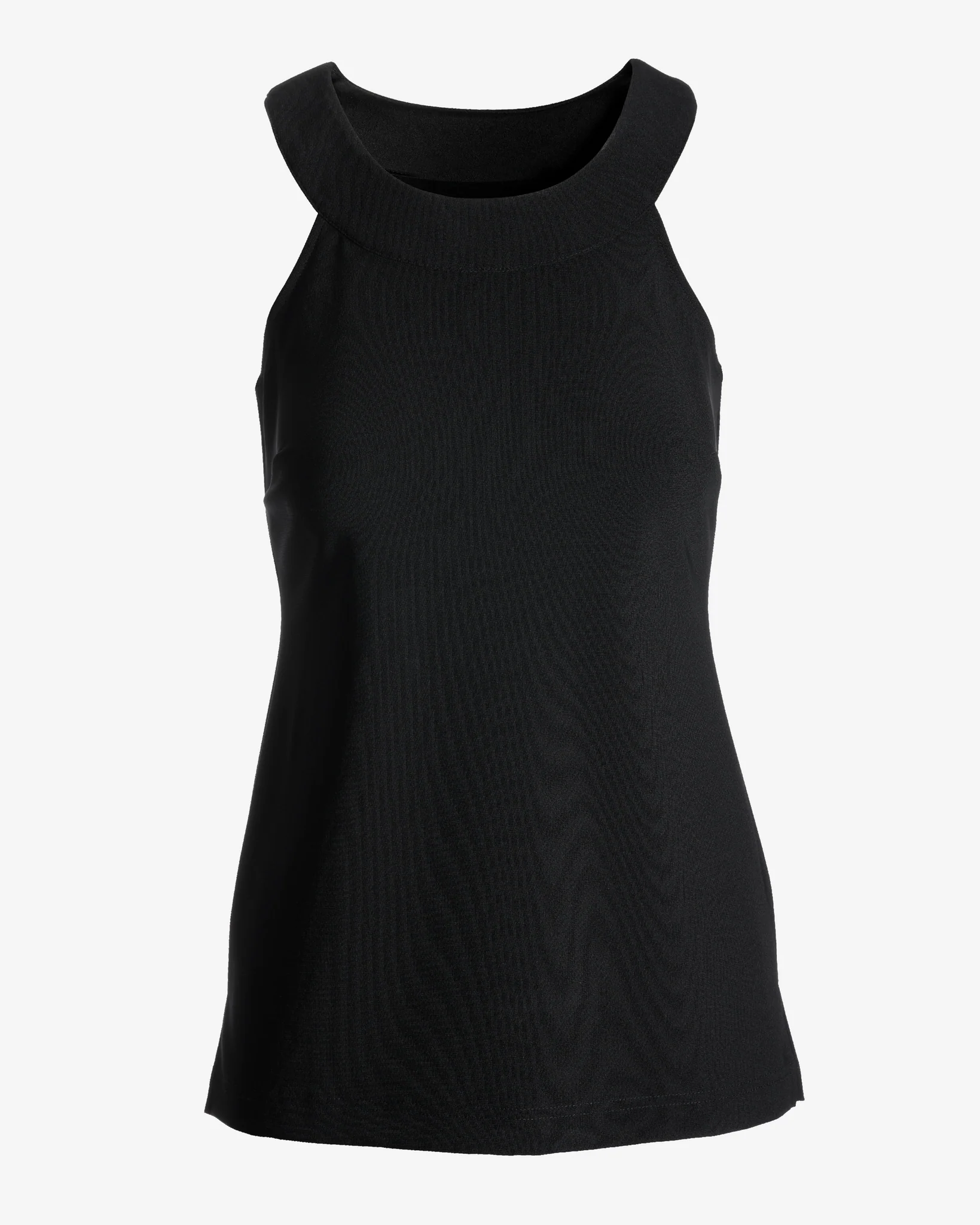 Beyond Travel Halter Tunic Top Jet Black