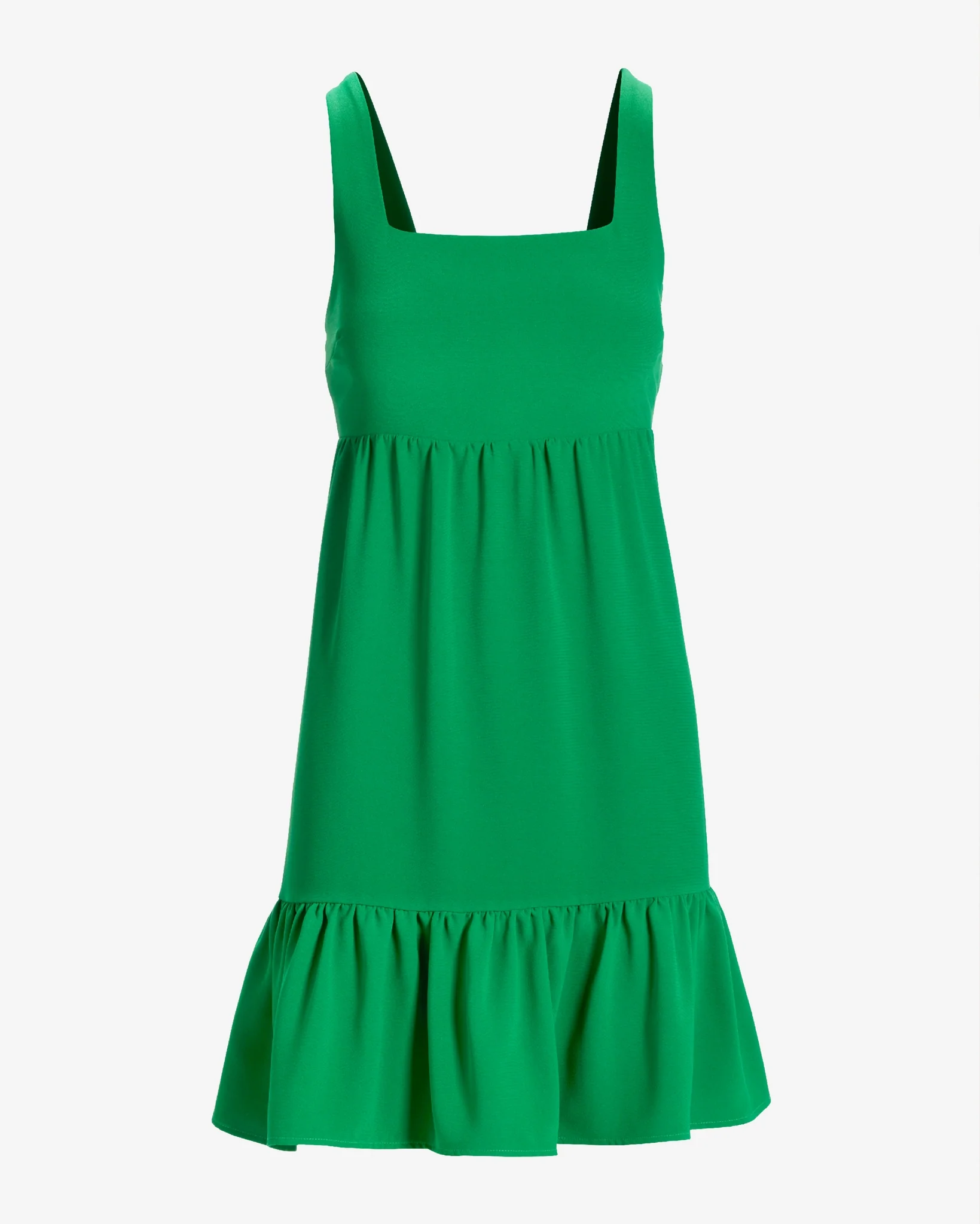 Versatile Tiered Short Dress Monaco Green