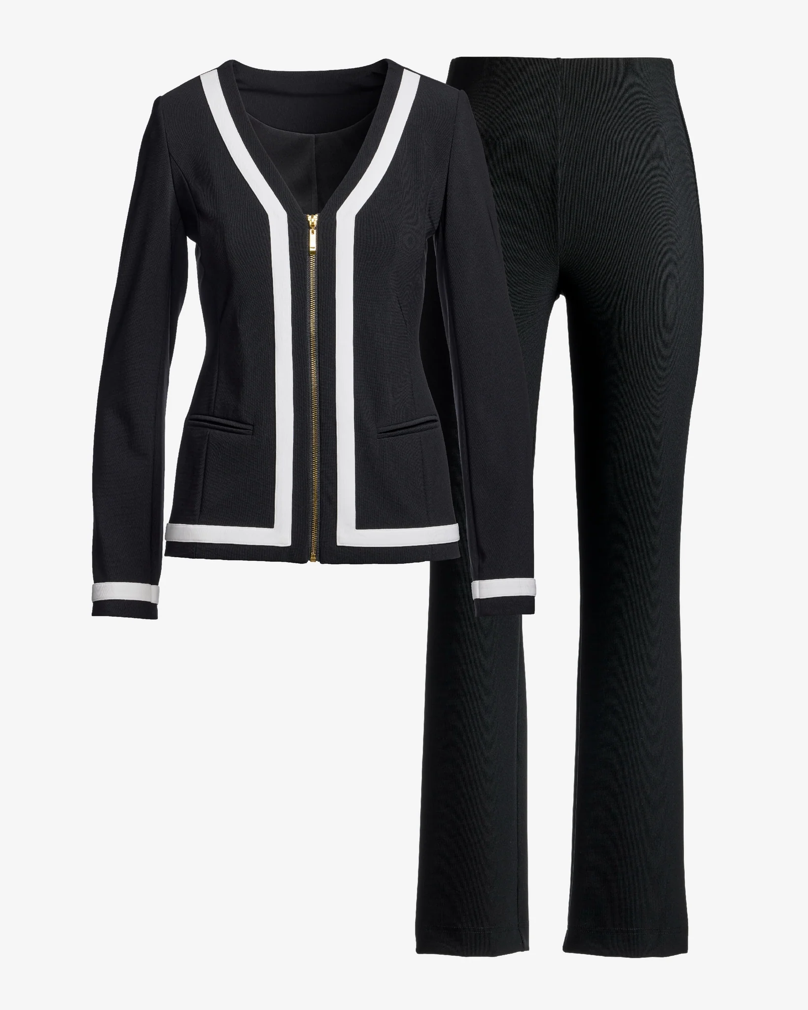 Beyond Travel Classic Colorblock Coordinates Set Jet Black/Ivory Coast