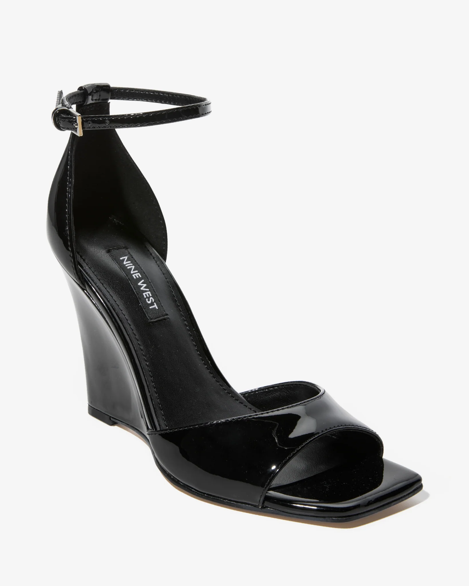 Ankle Strap Wedge Black