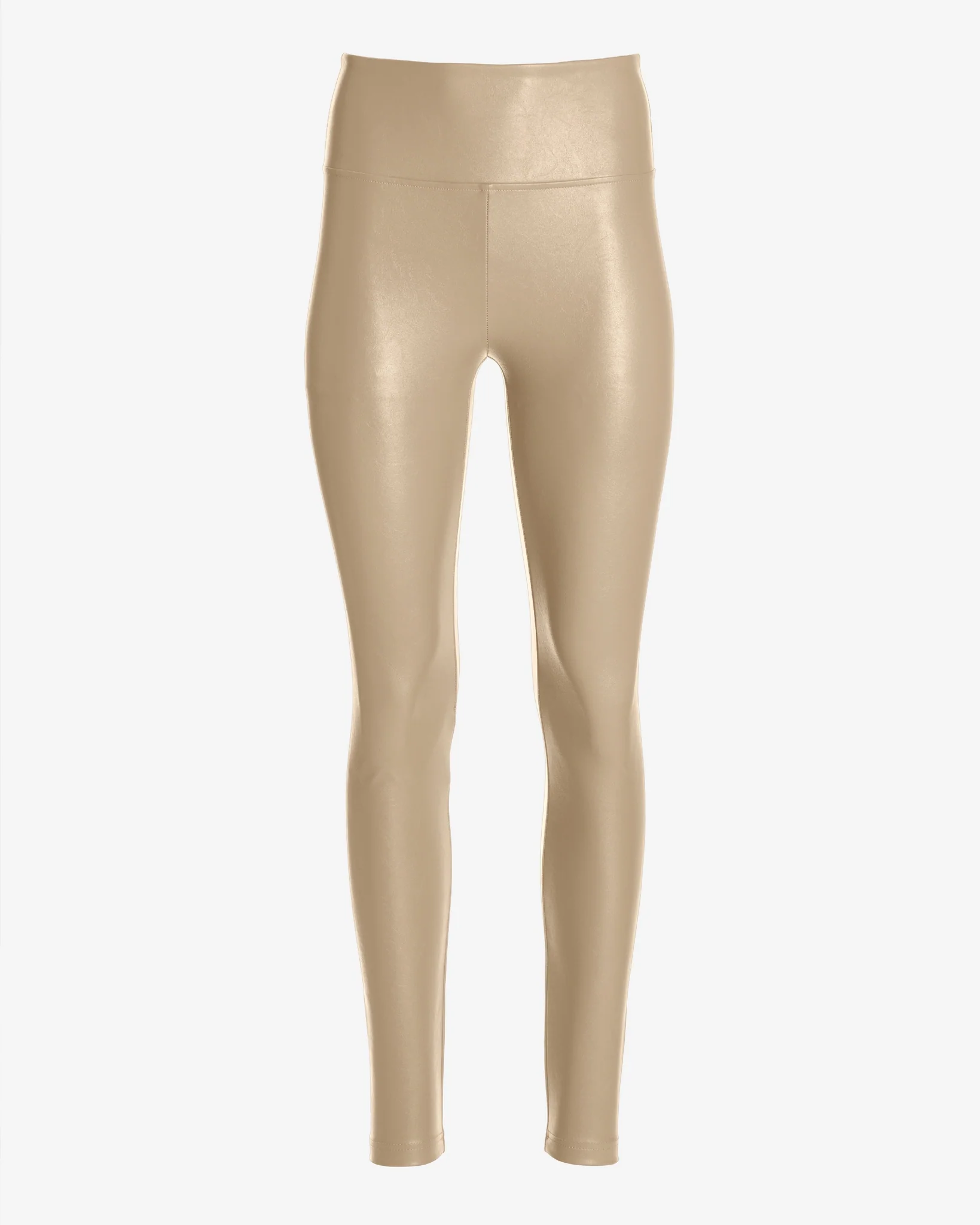 Aspen Faux Leather Pull On Legging Sand