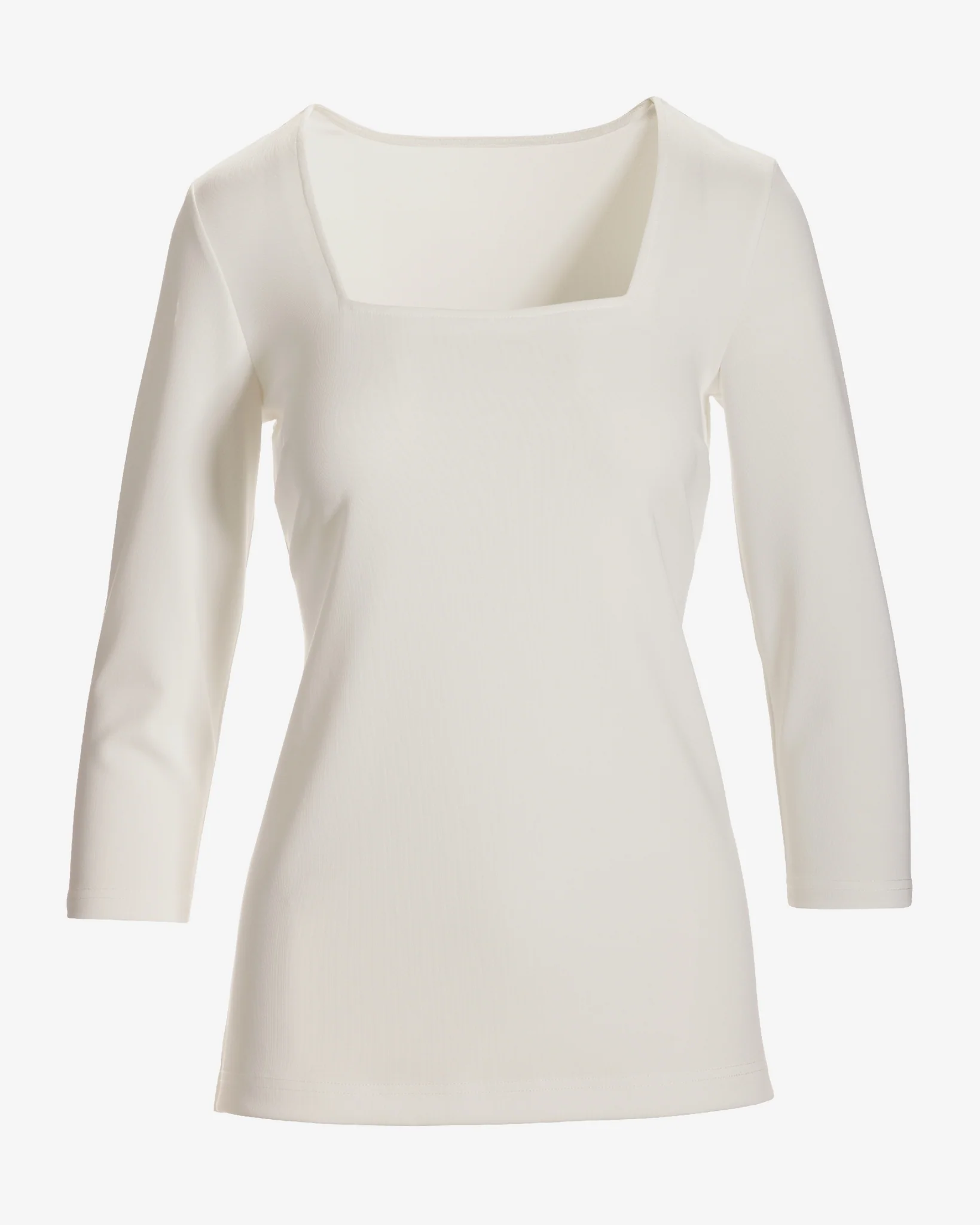 Beyond Travel Three Quarter Sleeve Top Ivory Coast