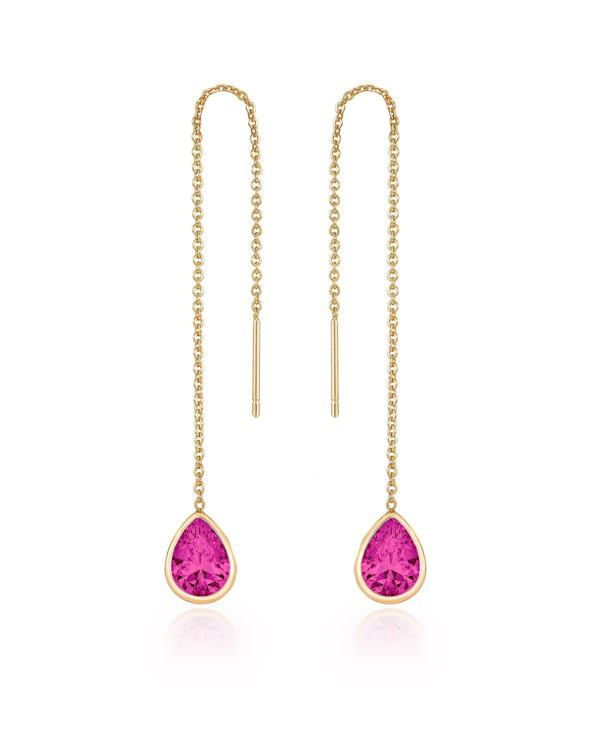 Barely There Chain and Crystal Dangle Earrings