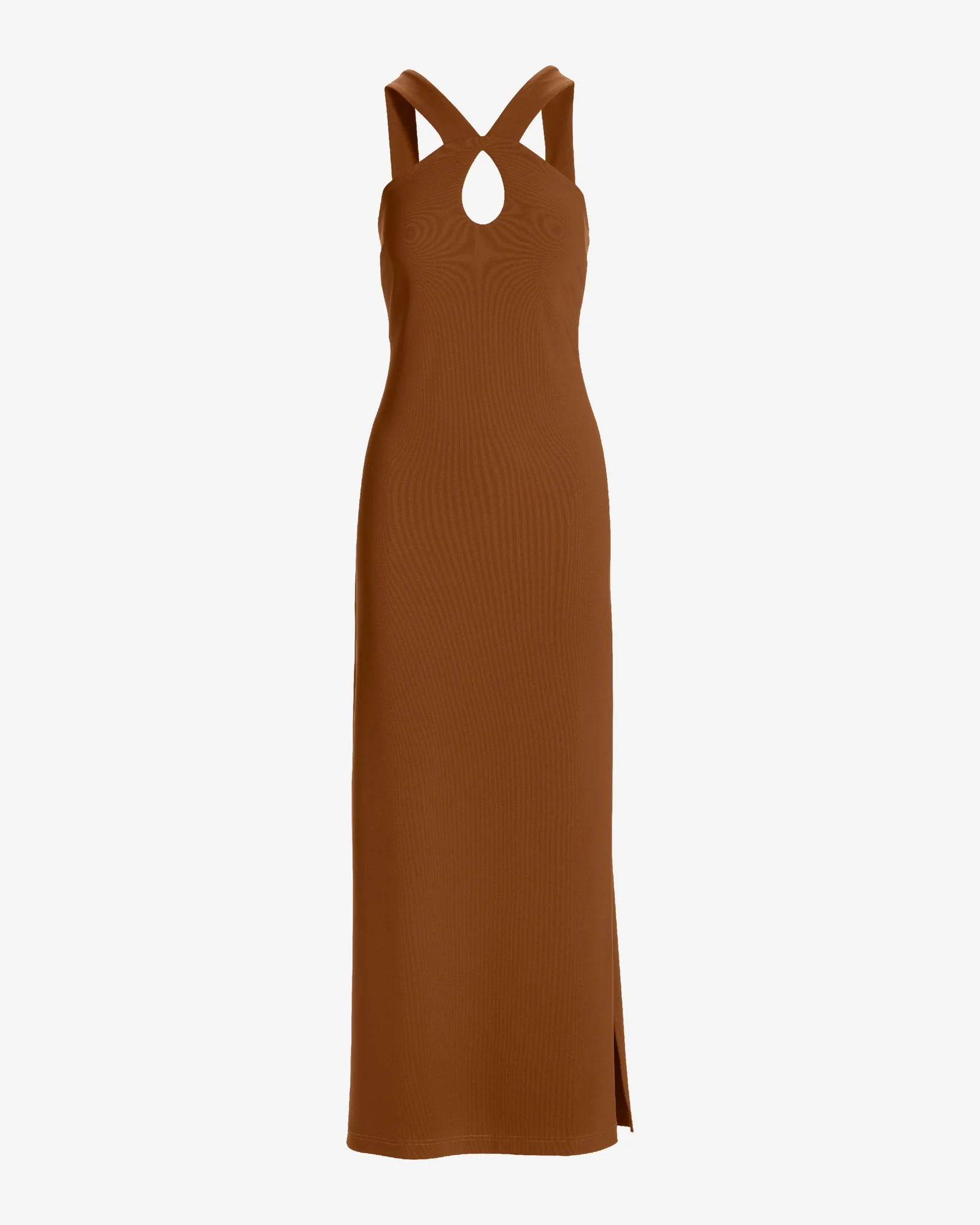 Beyond Travel Keyhole Maxi Dress Toffee