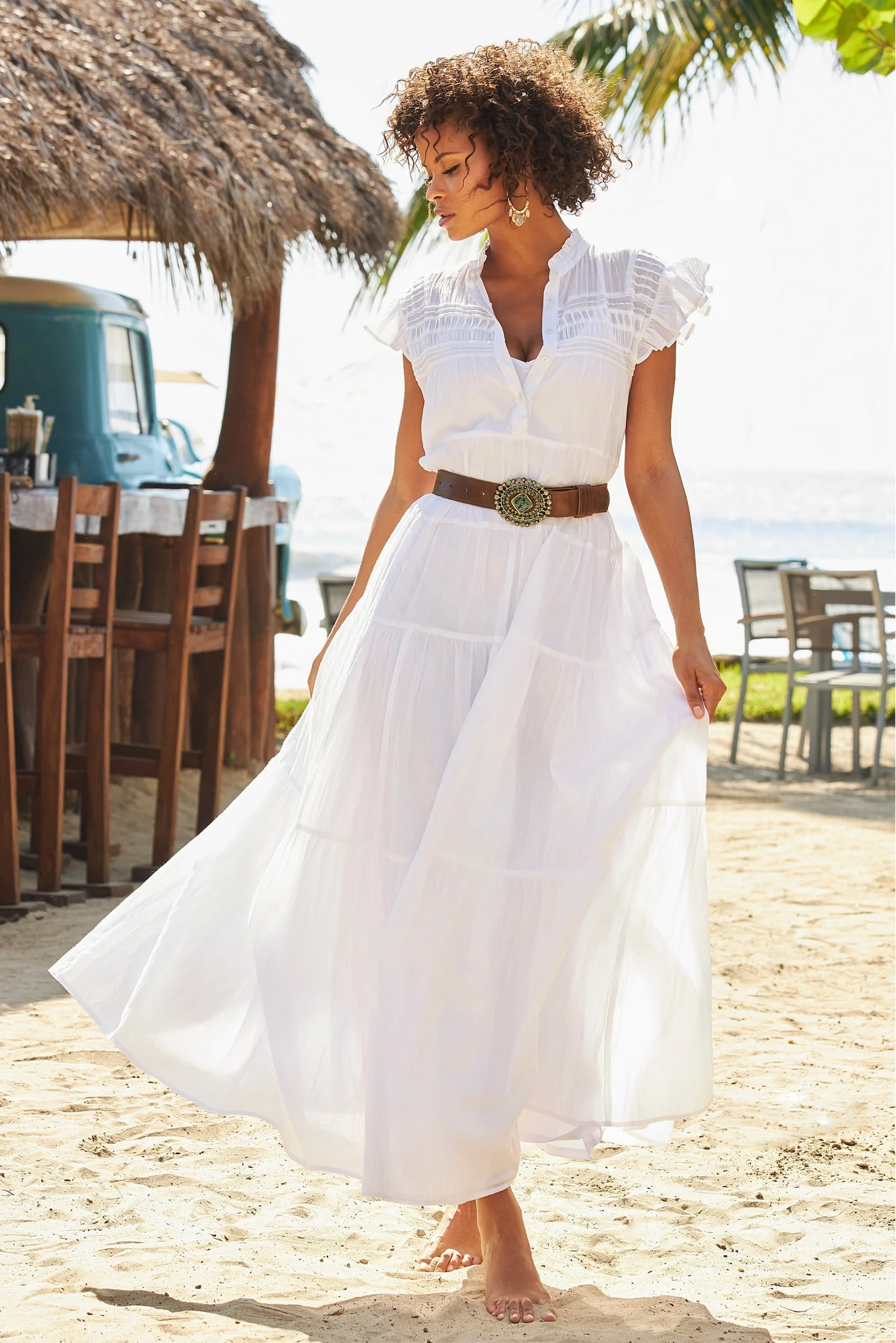 Turquoise Multi Stone Buckle Belt Turquoise Multi