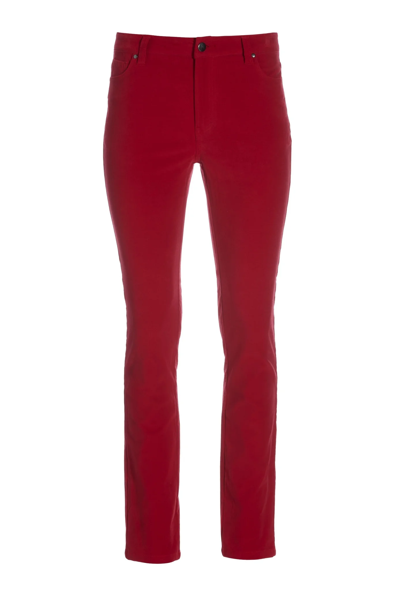 Velvet High Rise Five Pocket Pant Jester Red