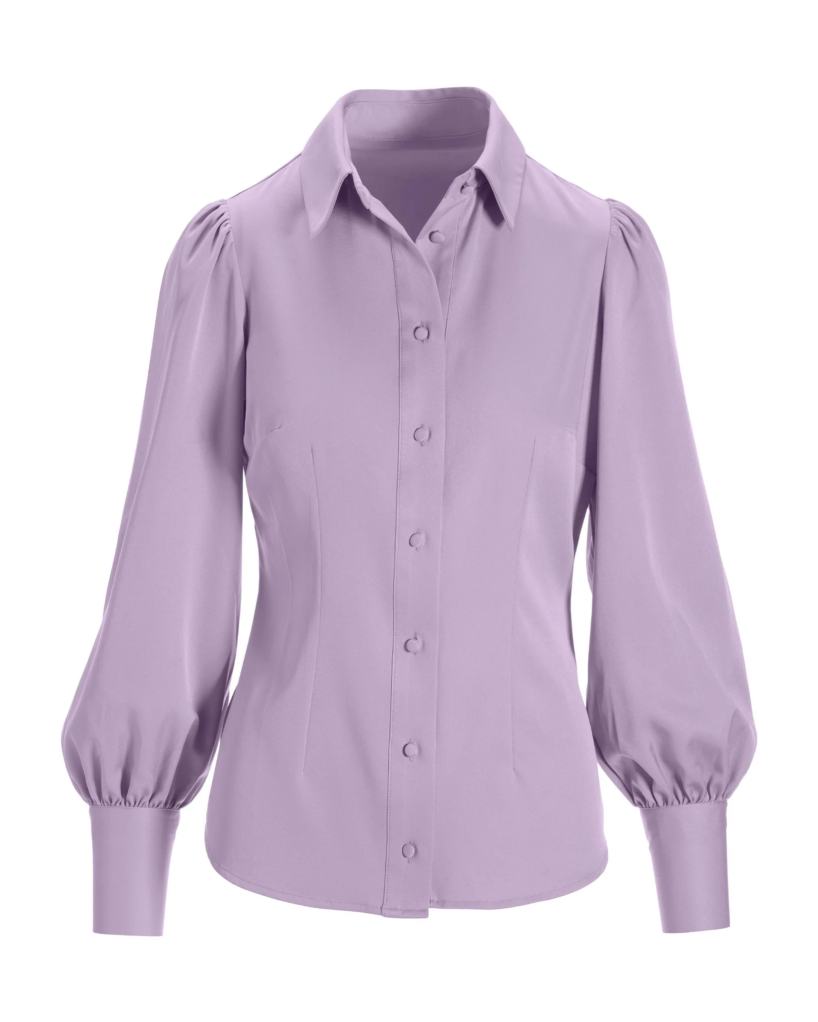 Victoria Chic Drama Sleeve Shirt Lavender Ice