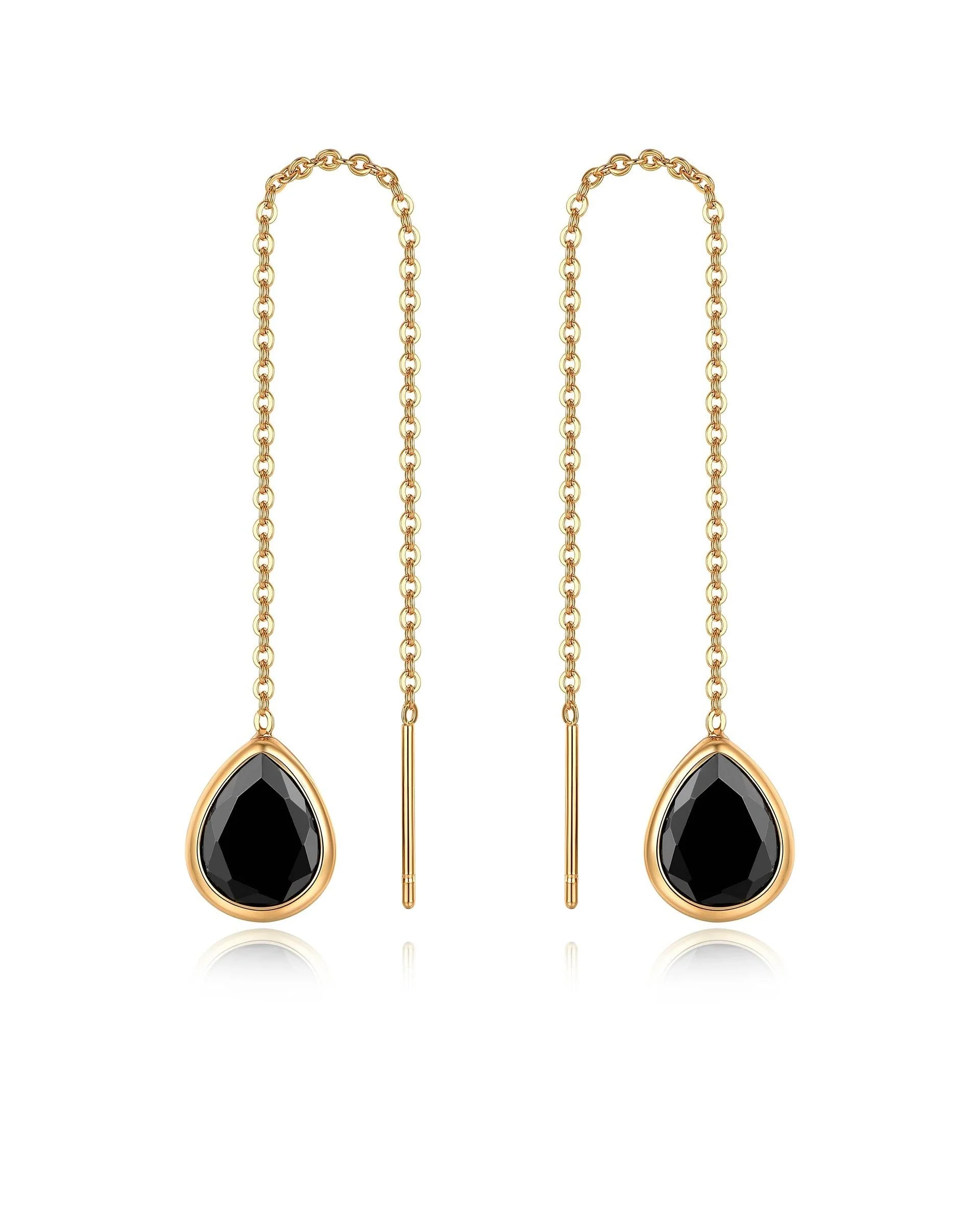 Barely There Chain and Crystal Dangle Earrings