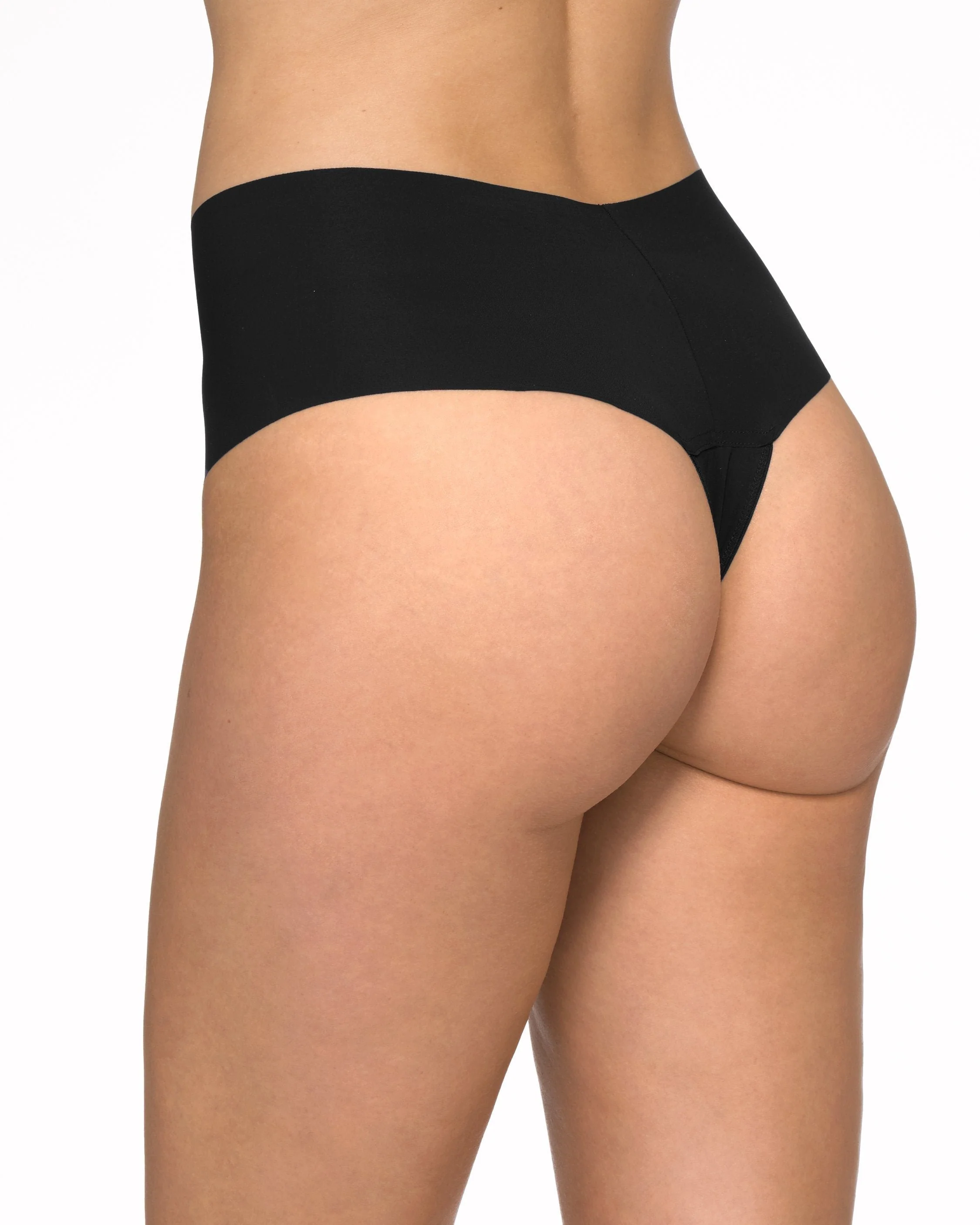 BreatheSoft High Rise Thong Black