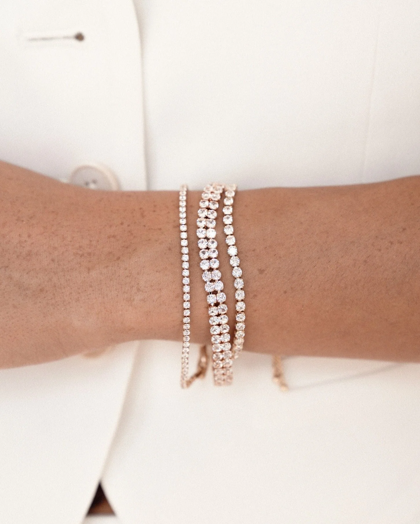 Adjustable Dainty Crystal Bracelet