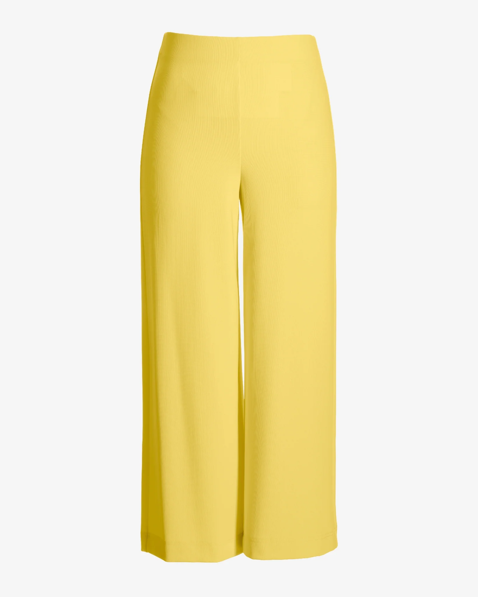 Beyond Travel Wide Leg Crop Pant Lemon Drop