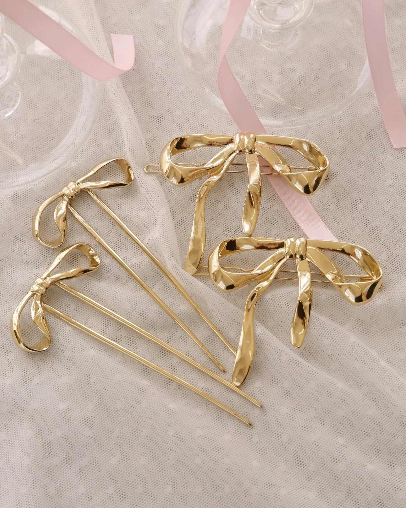 Bow Organica Hair Pin