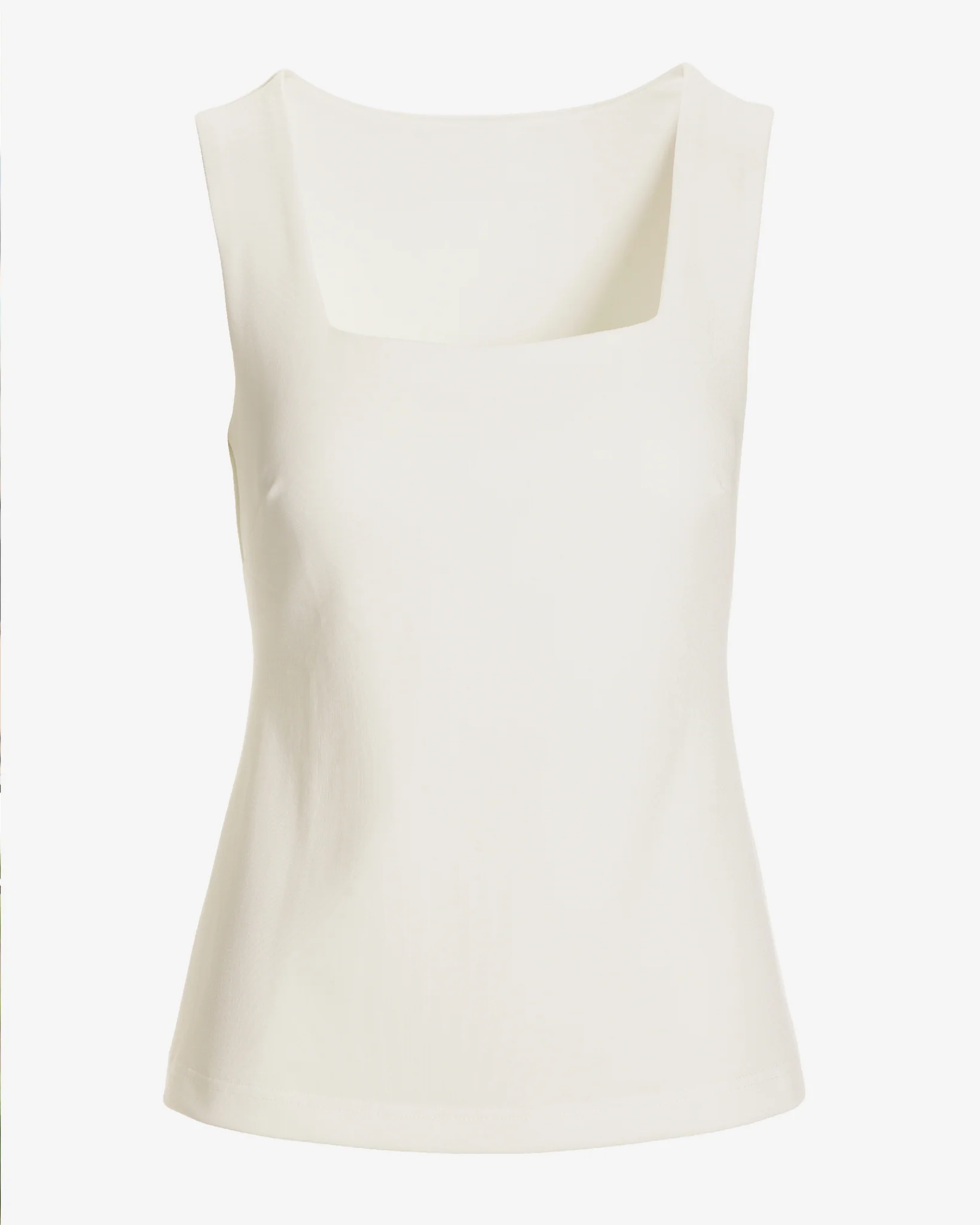 Beyond Travel Square Neck Sleeveless Shell Top Ivory Coast