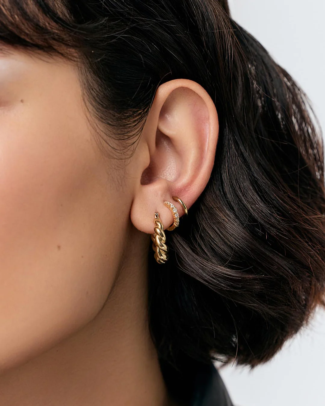 Twisted Hoop Earrings - Paris