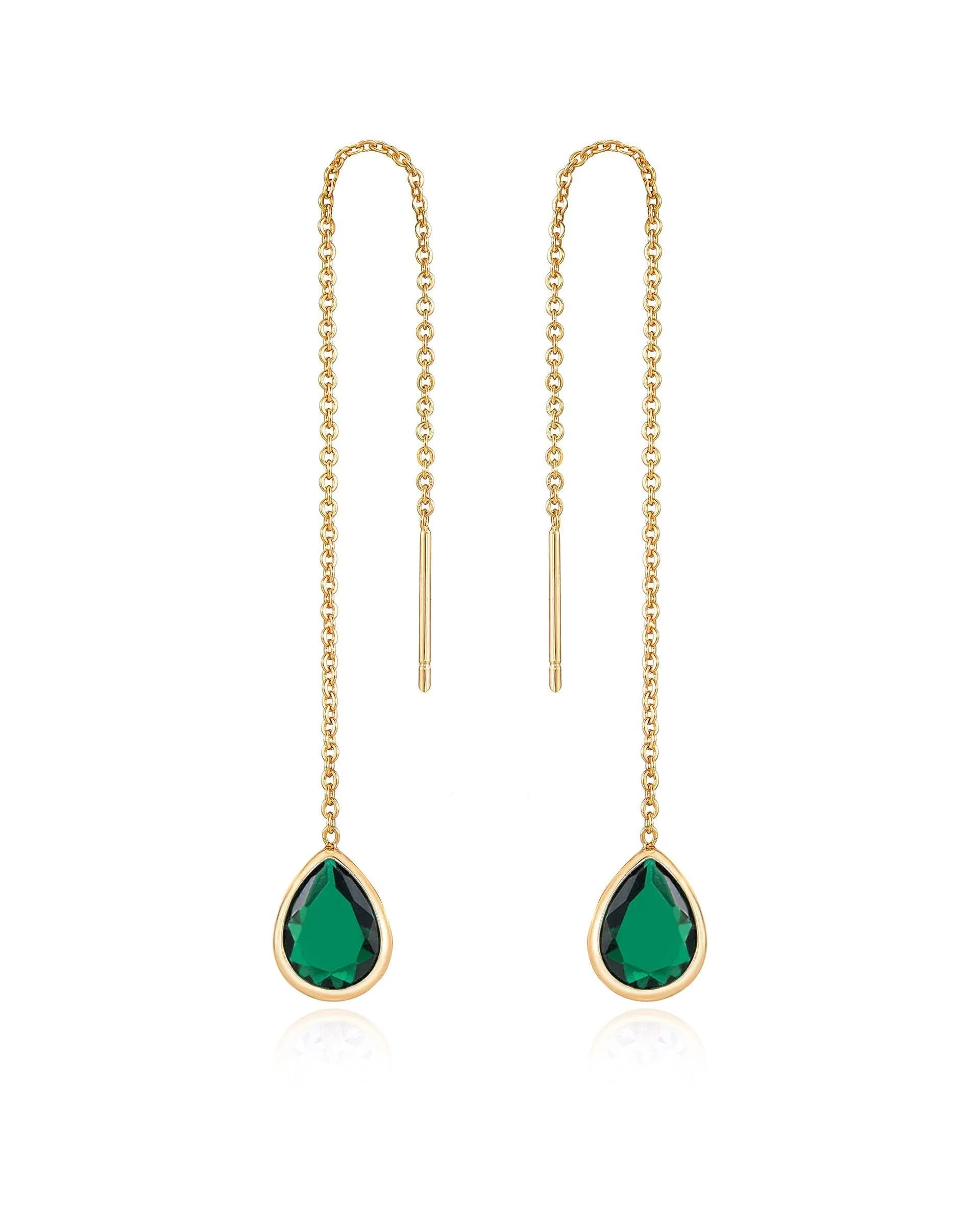 Barely There Chain and Crystal Dangle Earrings