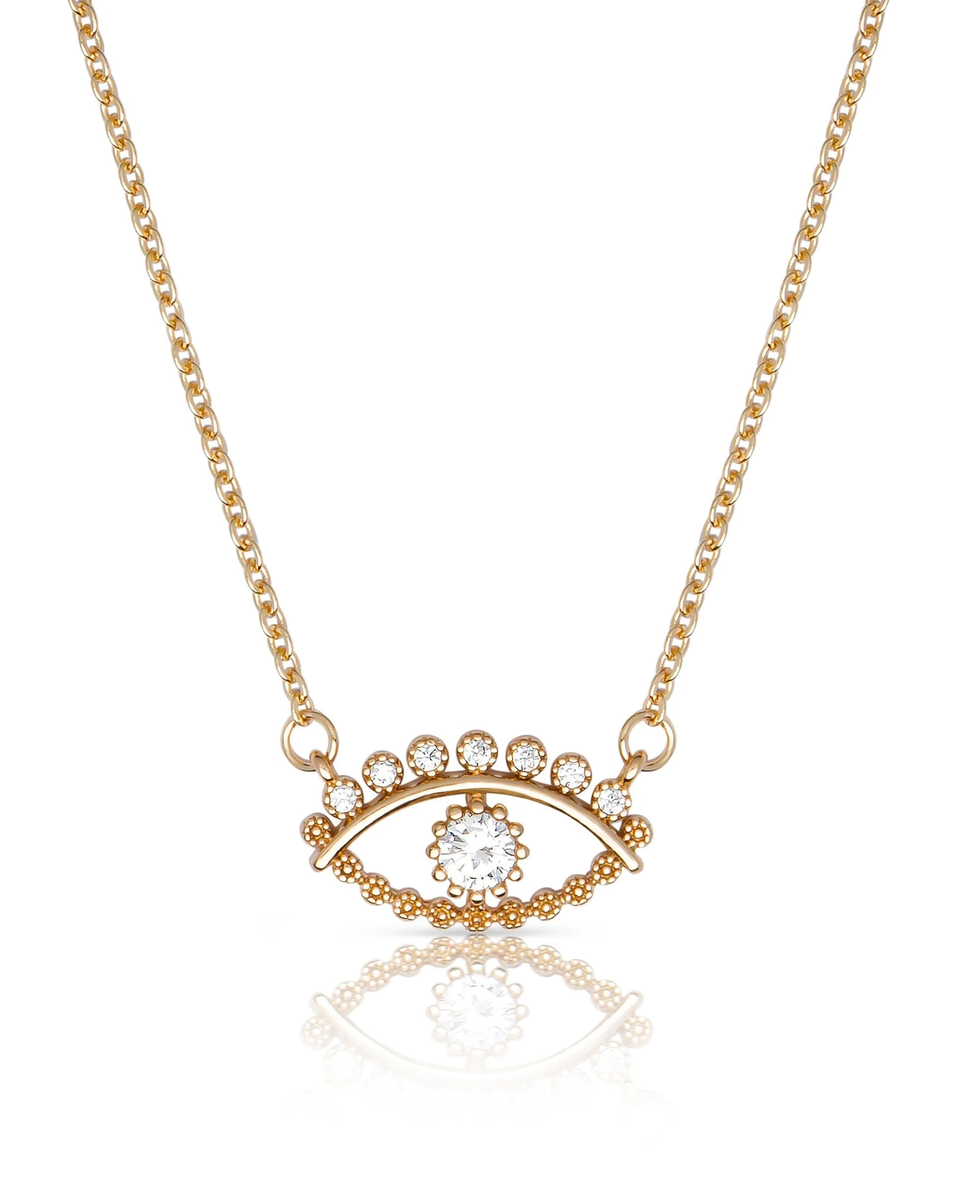 All Knowing Eye Crystal Necklace