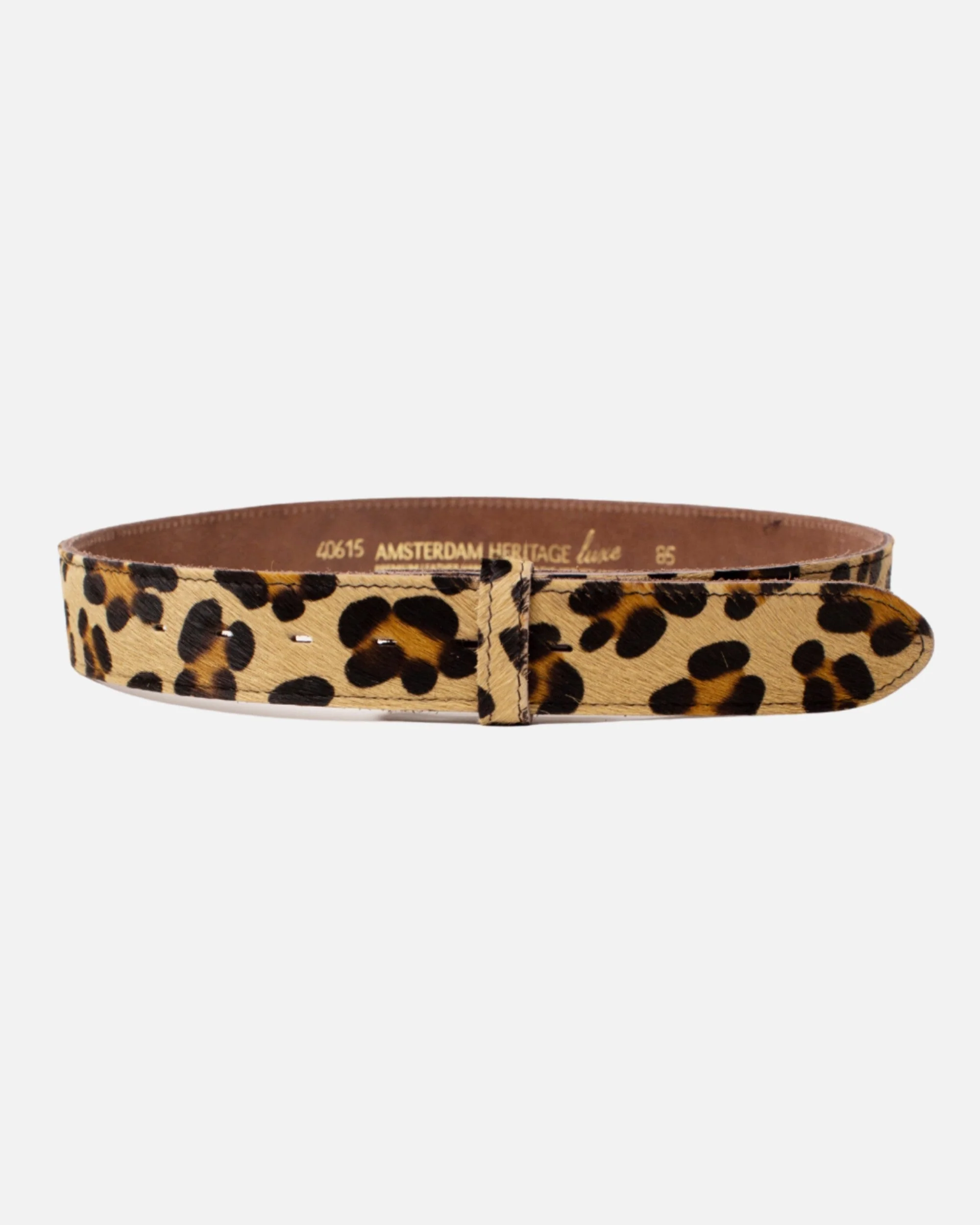Amalia | Leopard Cow Hair Leather Belt Strap