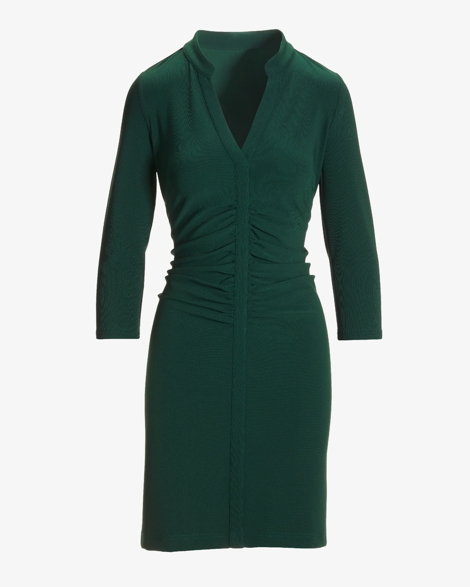 Beyond Travel Long Sleeve Ruched Short Dress Pine Grove