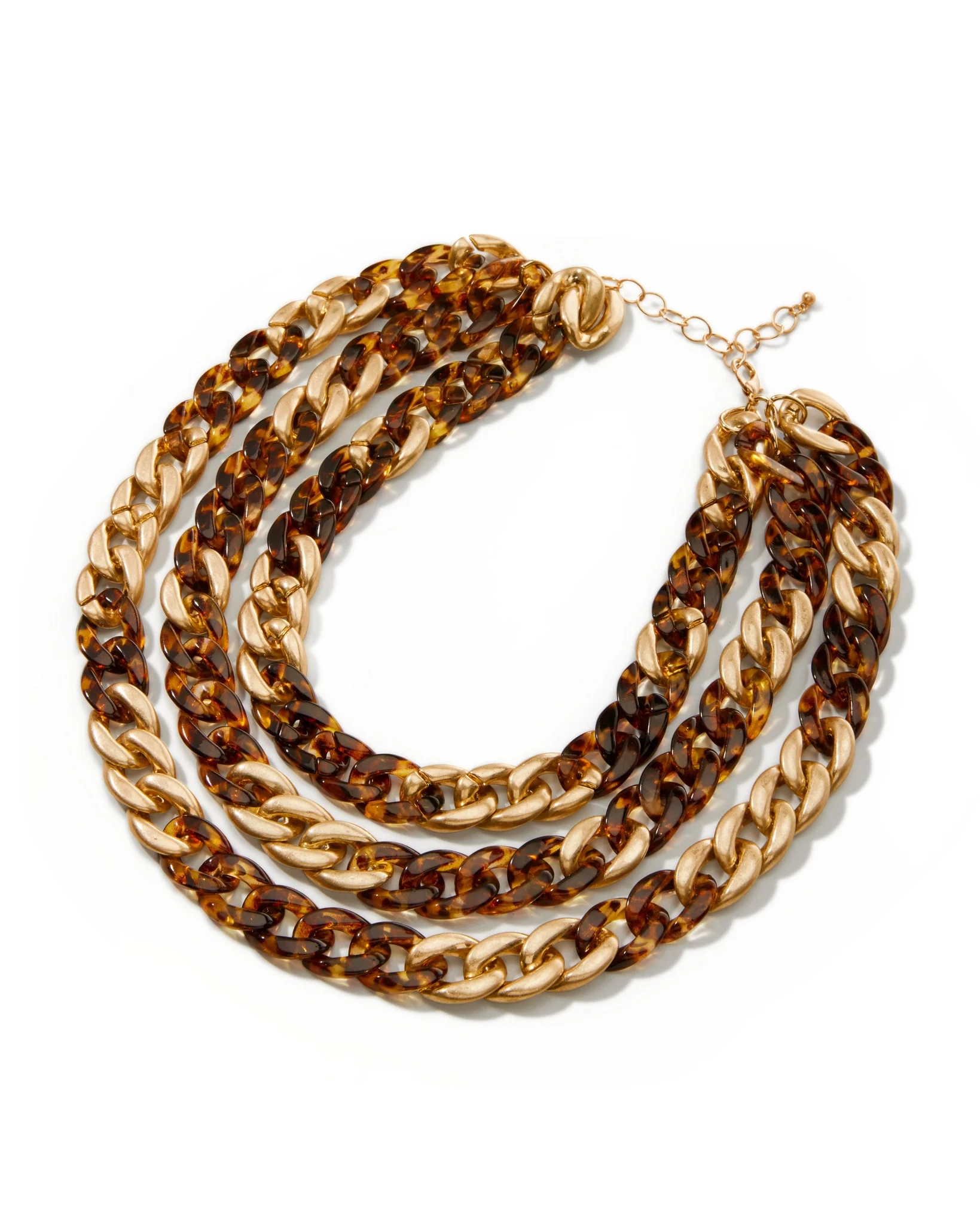 Tortoise Shell Necklace Brown
