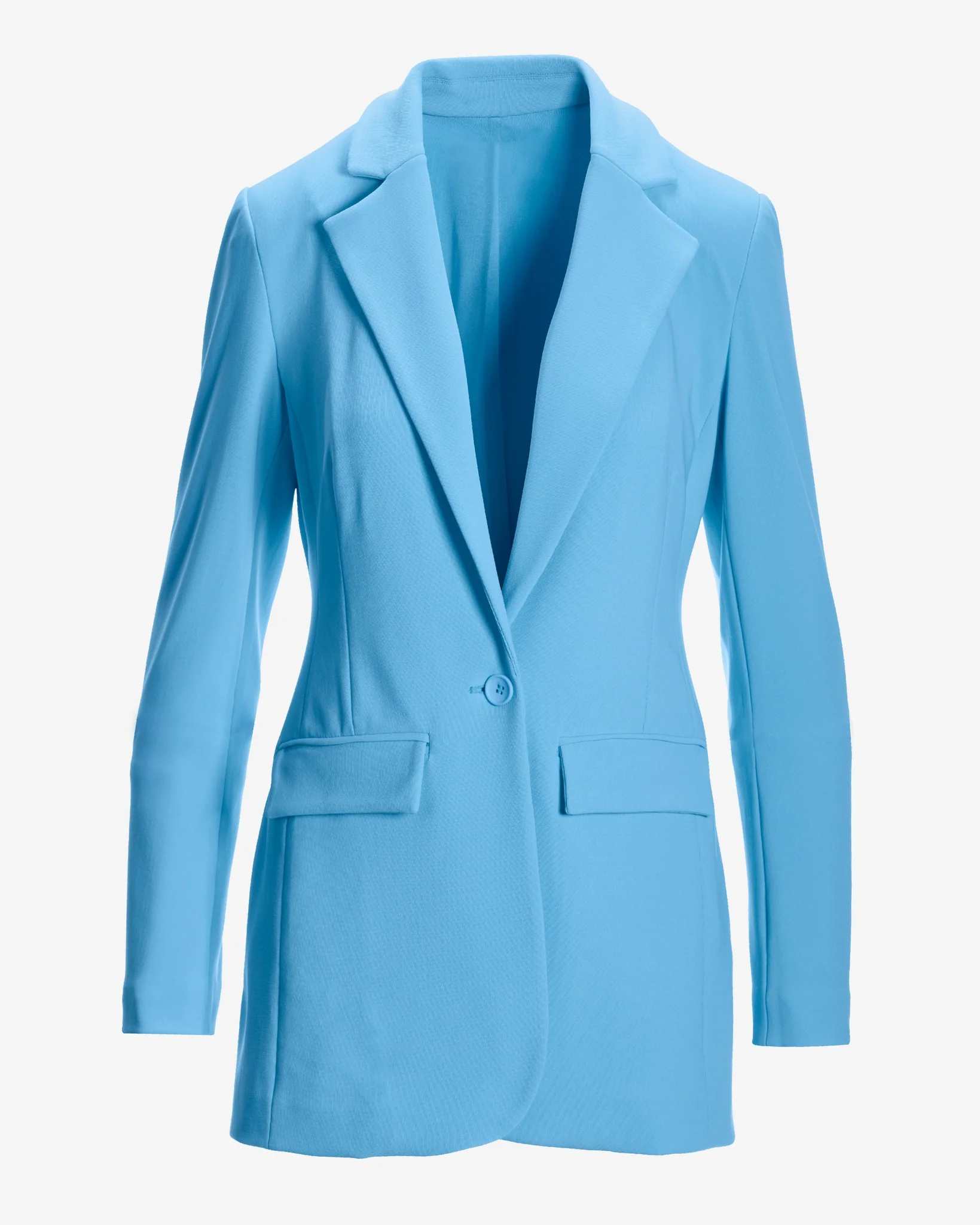 Beyond Travel Classic Boyfriend Blazer Powder Blue