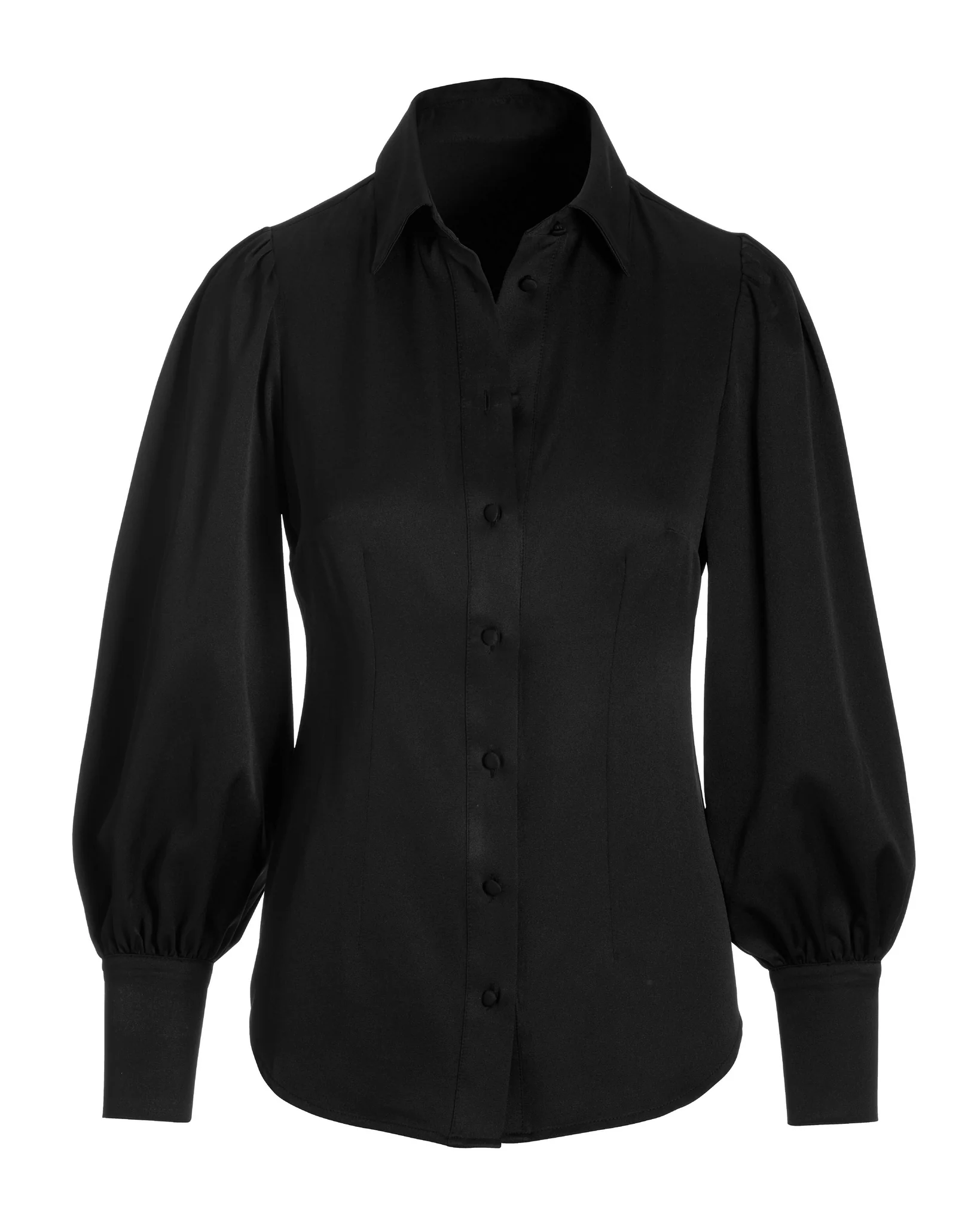 Victoria Chic Drama Sleeve Shirt Black