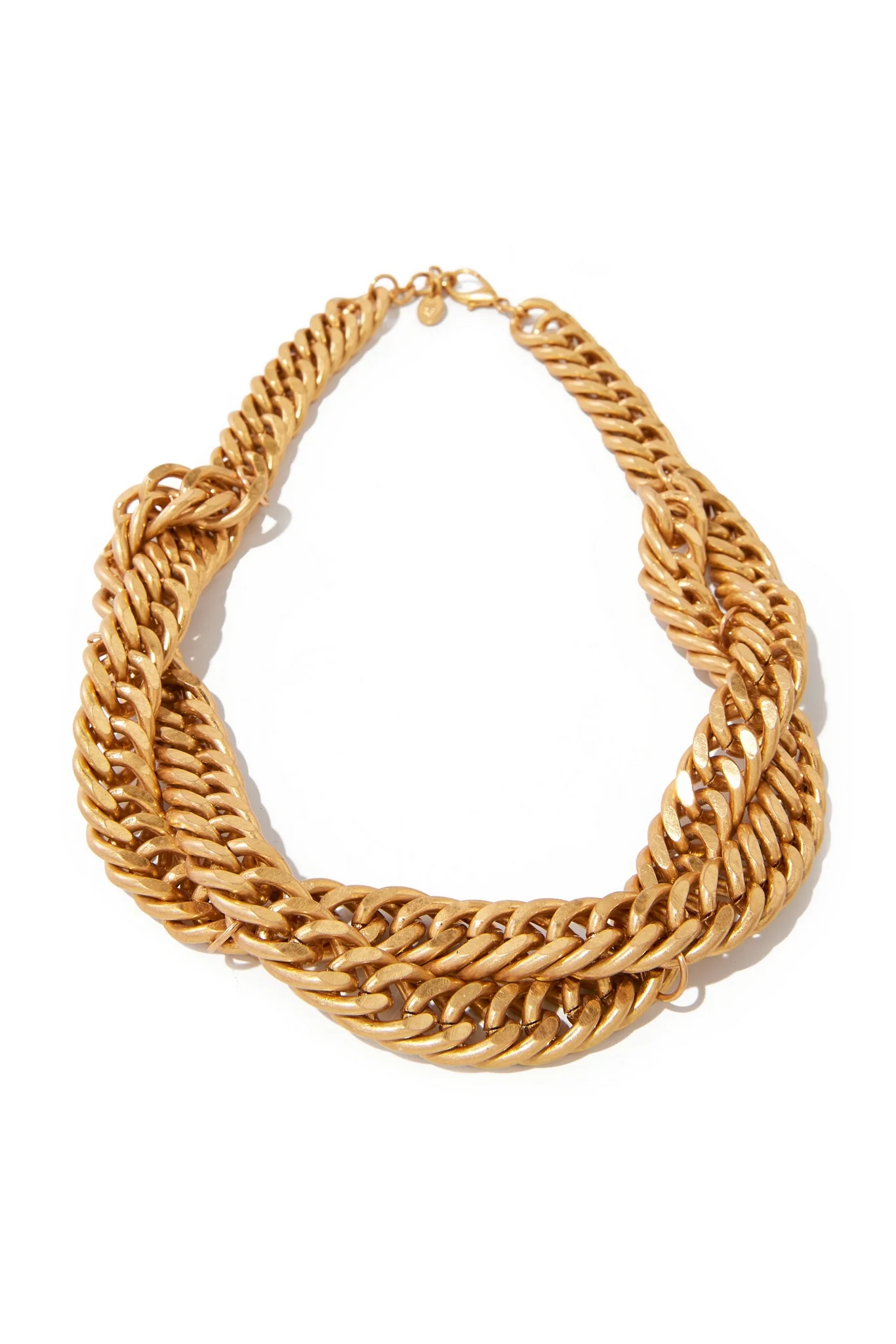Twisted Chain Necklace Gold