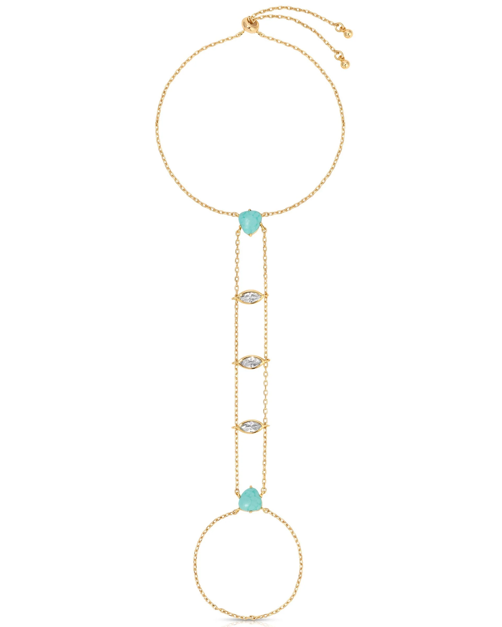 Turquoise Solstice Hand Chain