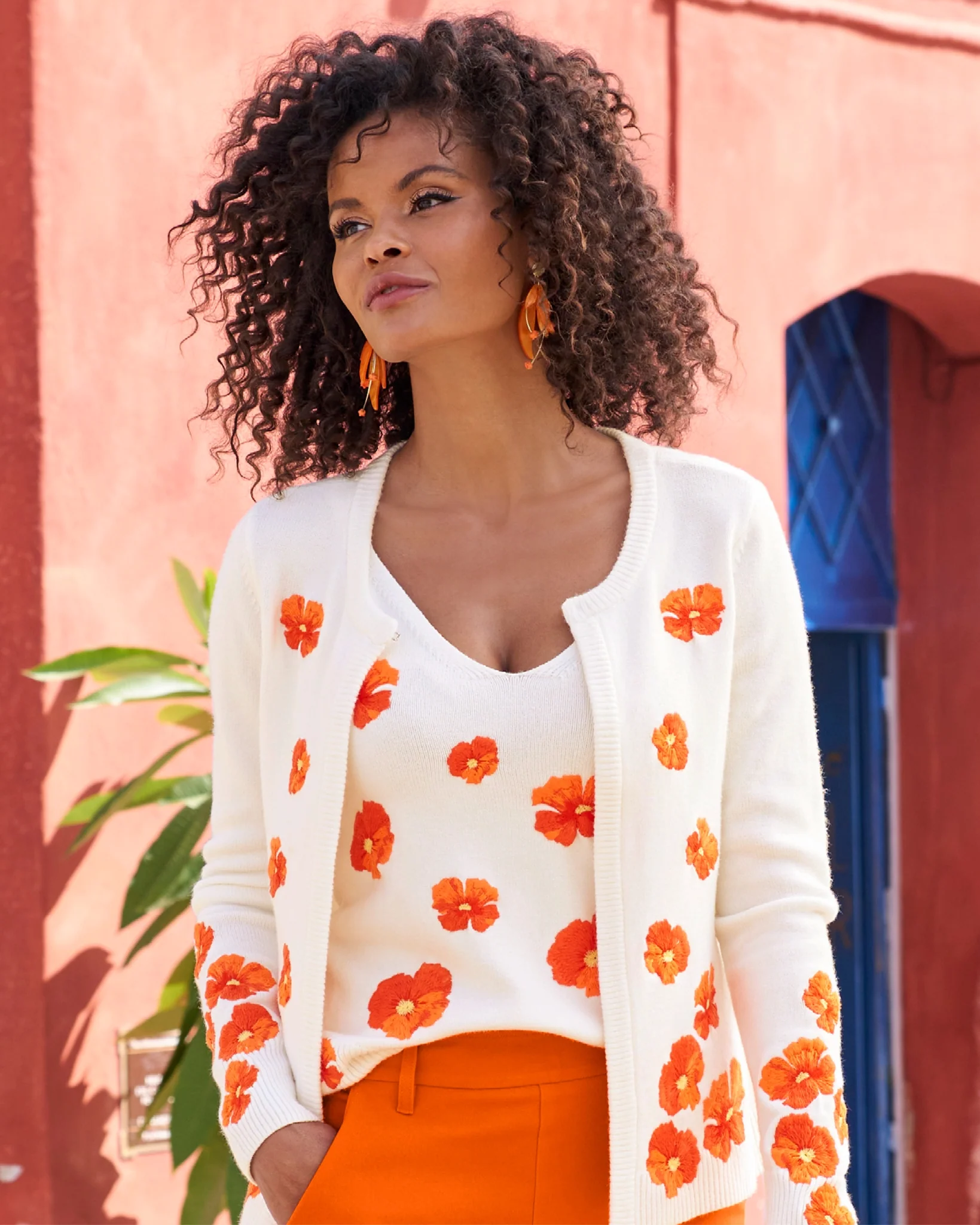 Tropical Resin Earring Orange