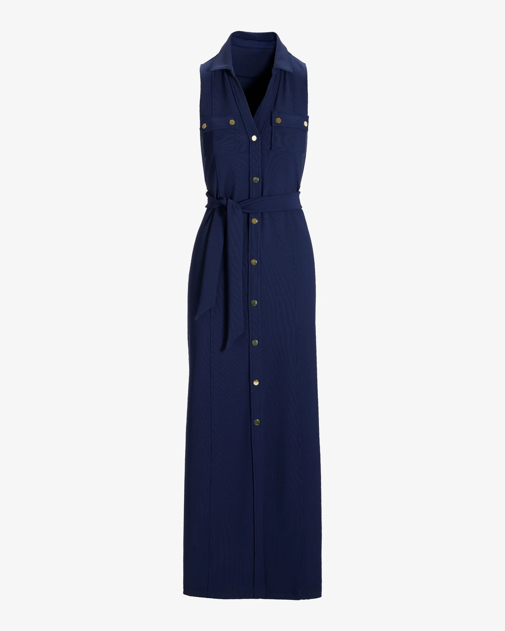 Beyond Travel Belted Maxi Dress Maritime Navy