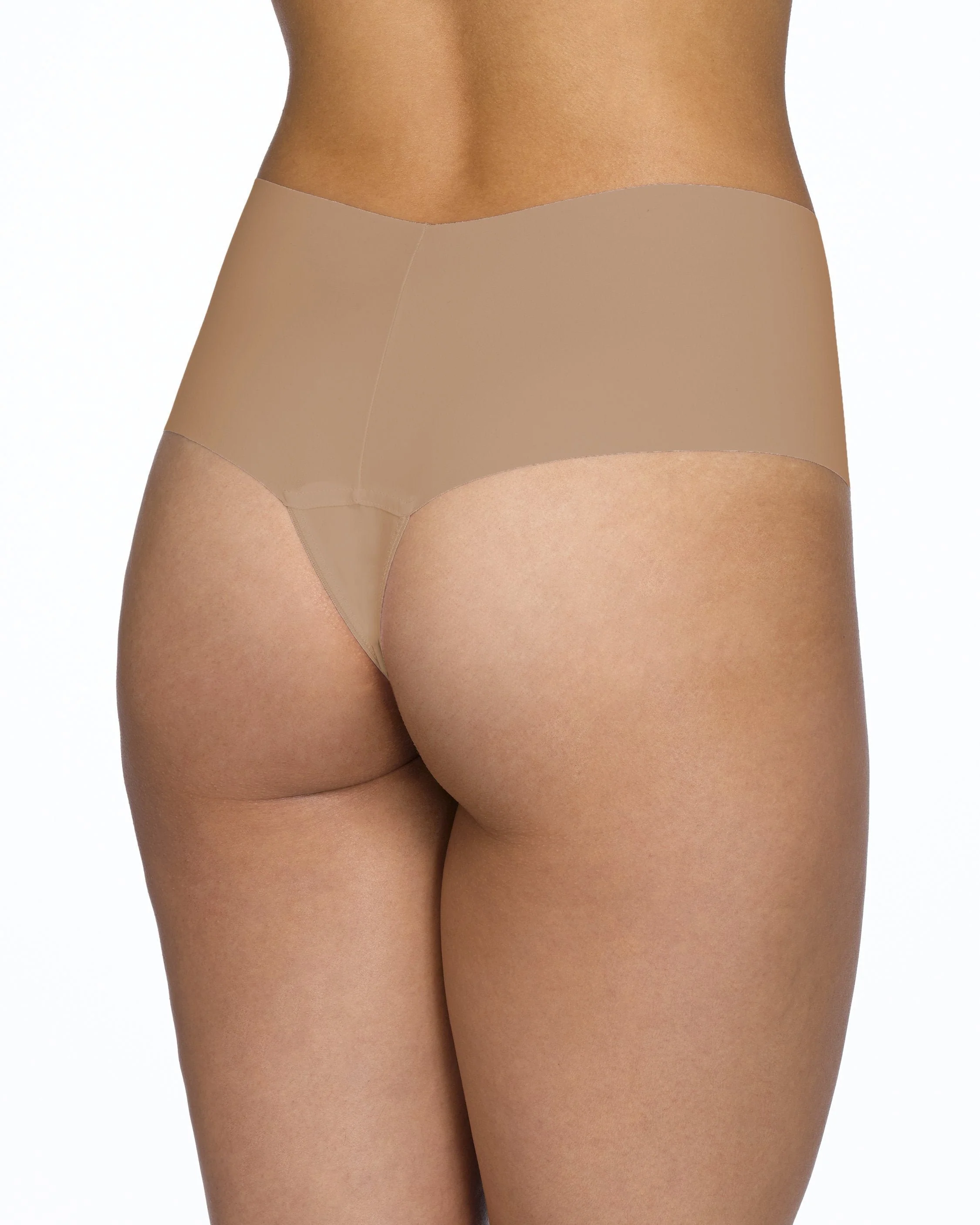 BreatheSoft High Rise Thong Taupe