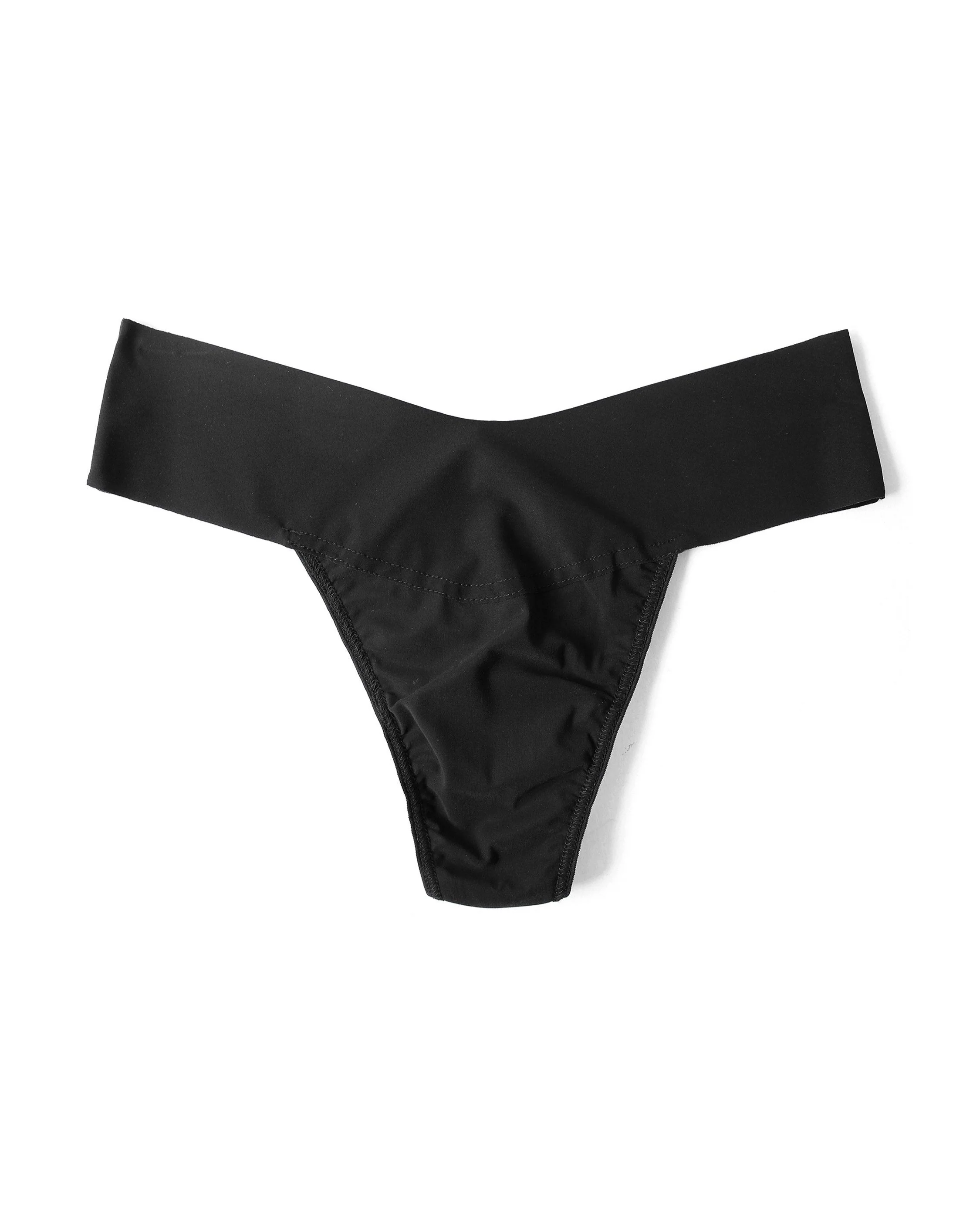 BreatheSoft Natural Rise Thong Black